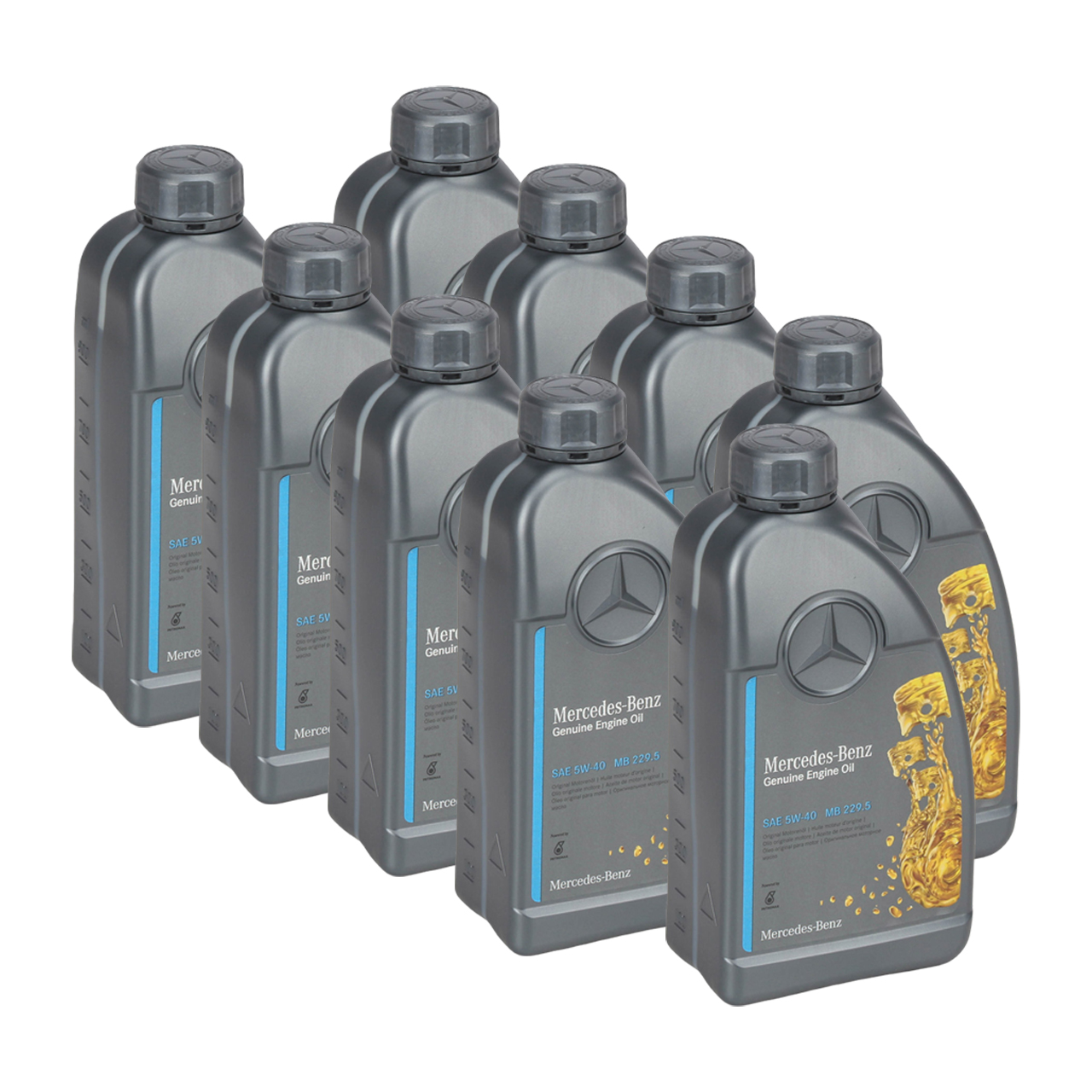 9L 9 liters ORIGINAL Mercedes-Benz engine oil OIL 5W40 5W-40 MB 229.5 0009899202