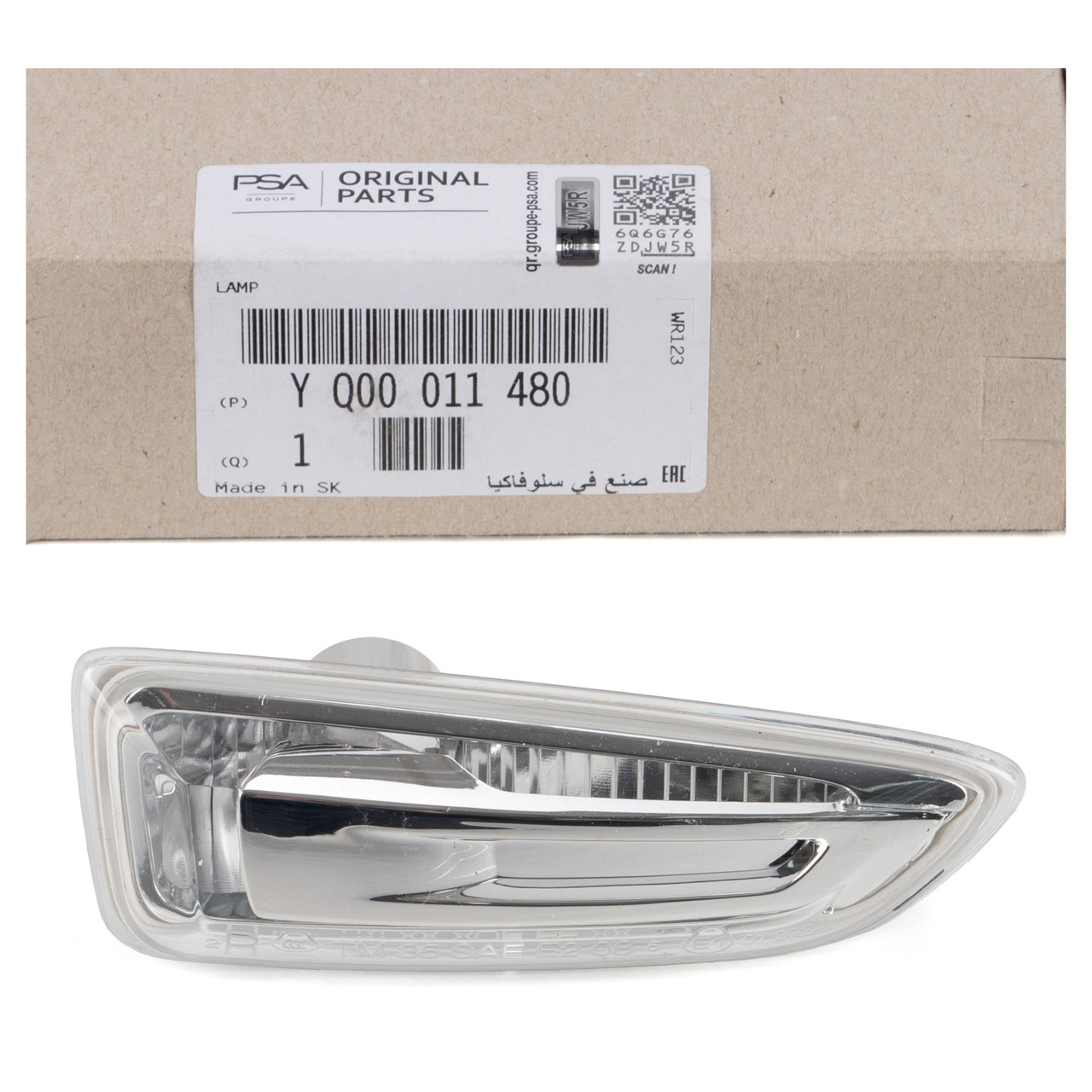ORIGINAL PSA Opel indicator light Astra J K Insignia B Crossland X front right YQ00011480