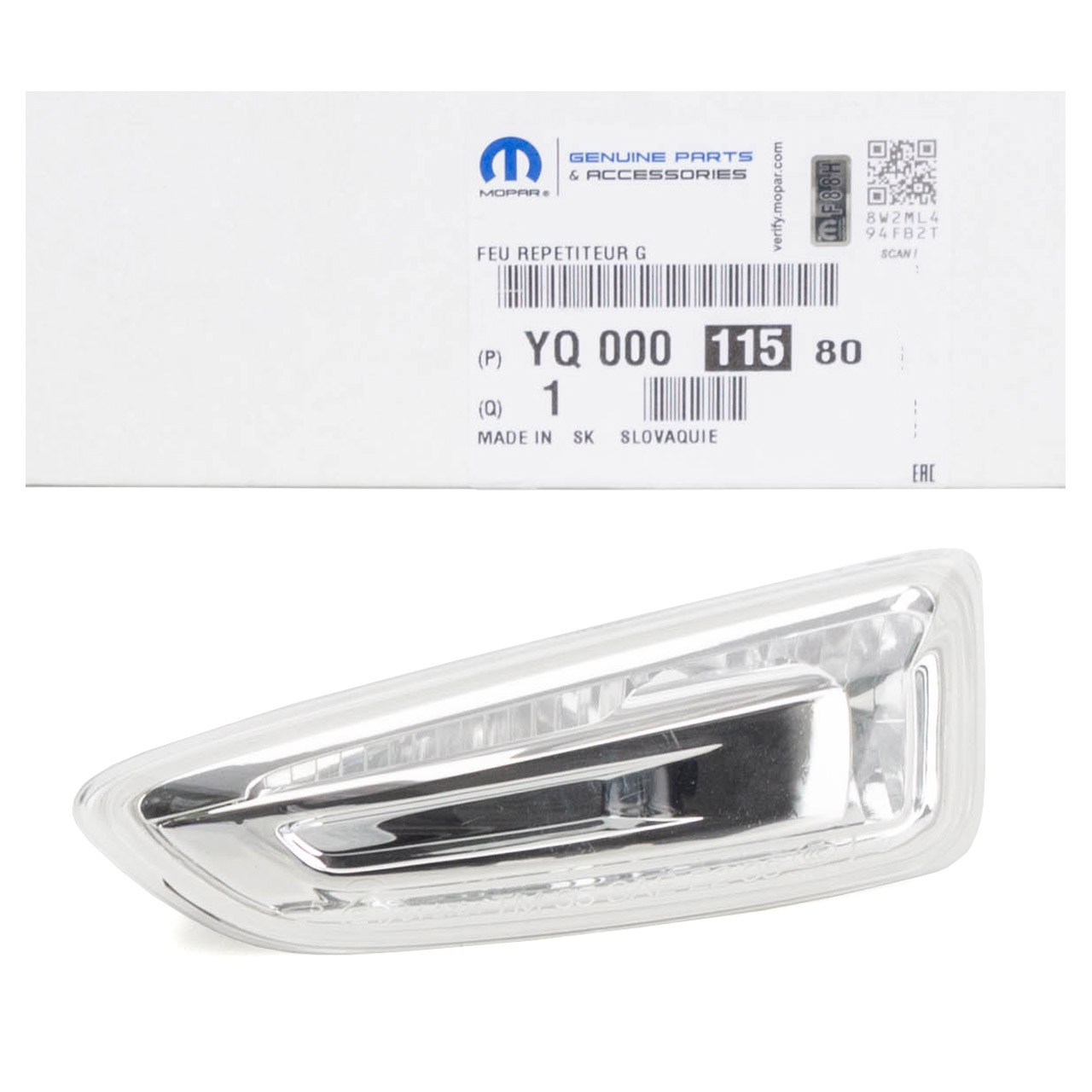 ORIGINAL Opel MOPAR indicator light Astra J K Insignia B Crossland front left YQ00011580