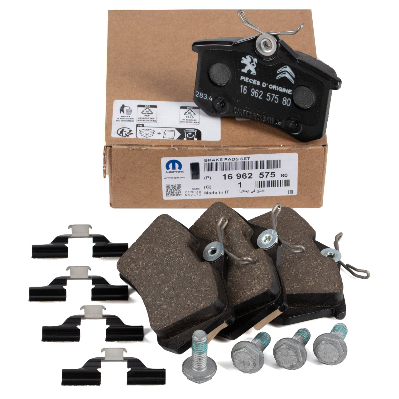 ORIGINAL Citroen Peugeot Bremsbel&auml;ge C3 2 C3 Origin 3 DS3 207 207+ 208 1 hinten 1696257580