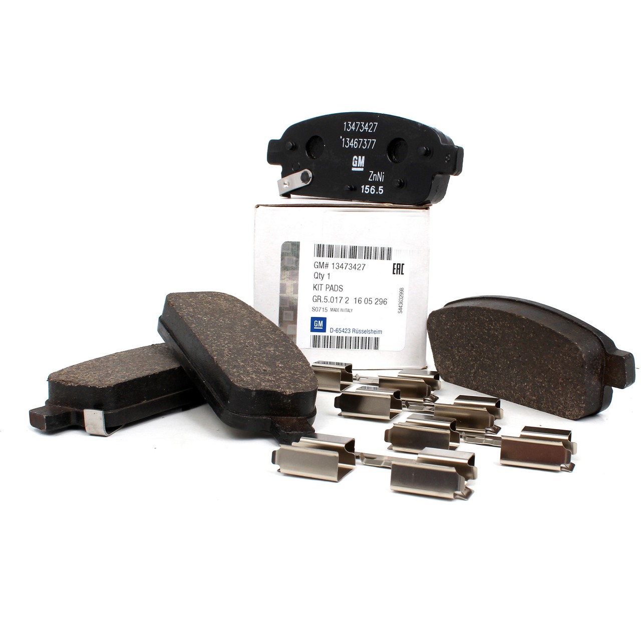 ORIGINAL GM Opel brake pads Brake pad set ASTRA J 15 inch rear 13473427