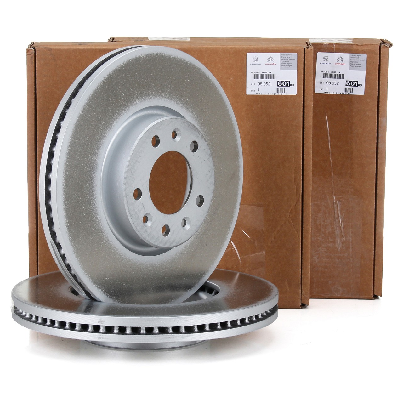 ORIGINAL PSA brake disc set Jumpy Spacetourer Expert Traveller front 1647883380