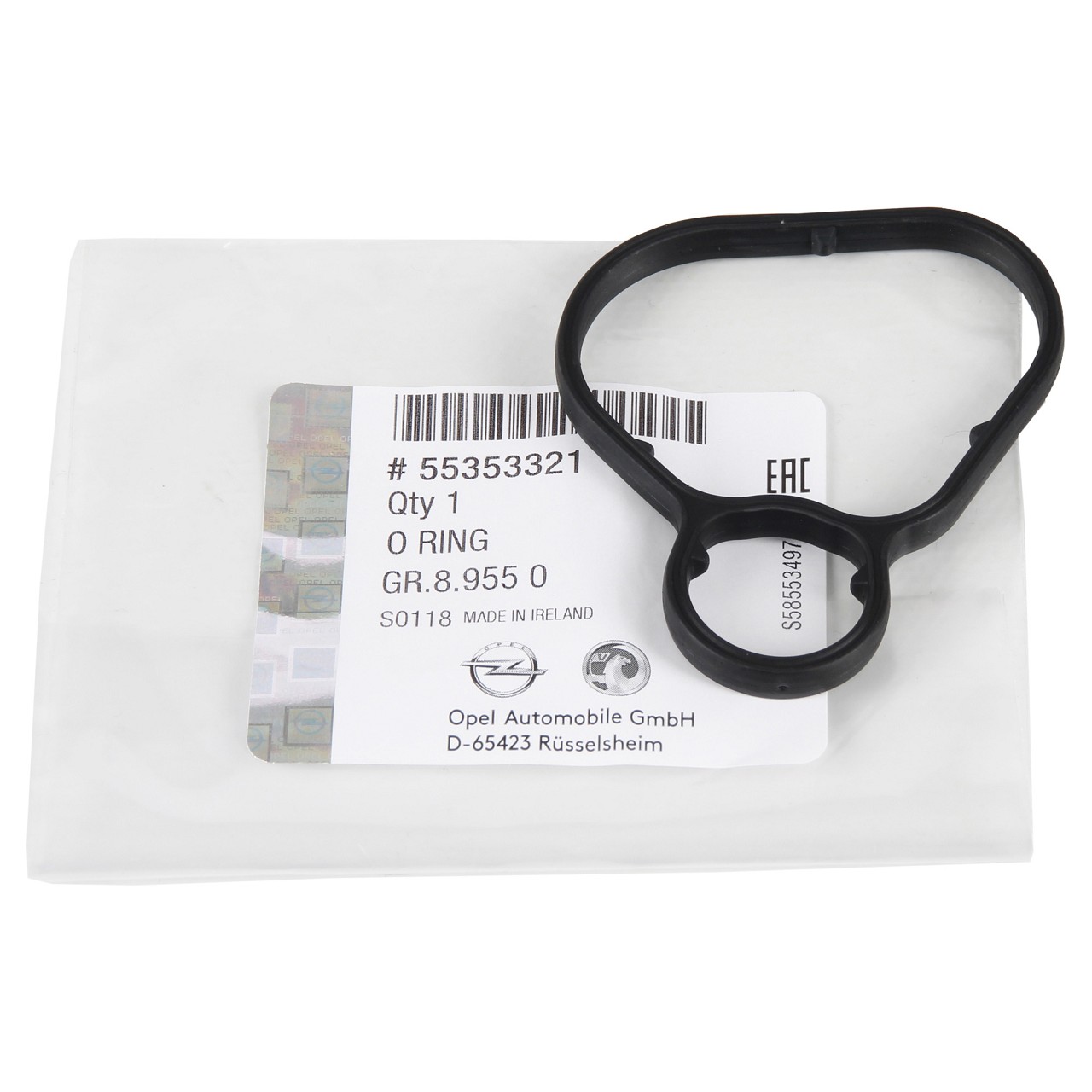 ORIGINAL Opel gasket for oil filter housing oil cooler 1.6 1.8 114-207 hp 55353321