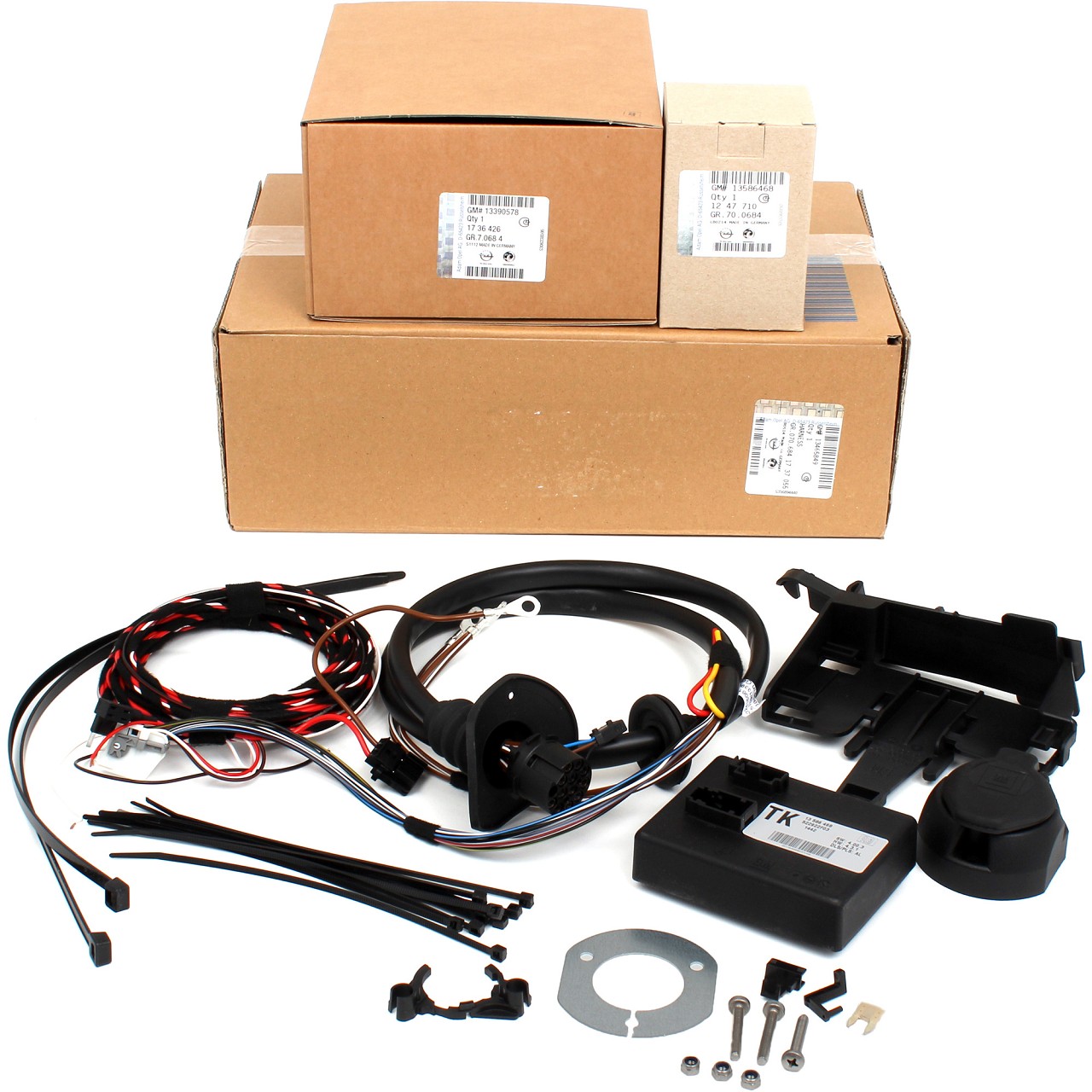 ORIGINAL GM Opel E-set cable set trailer hitch ASTRA J 13-pin 1737055