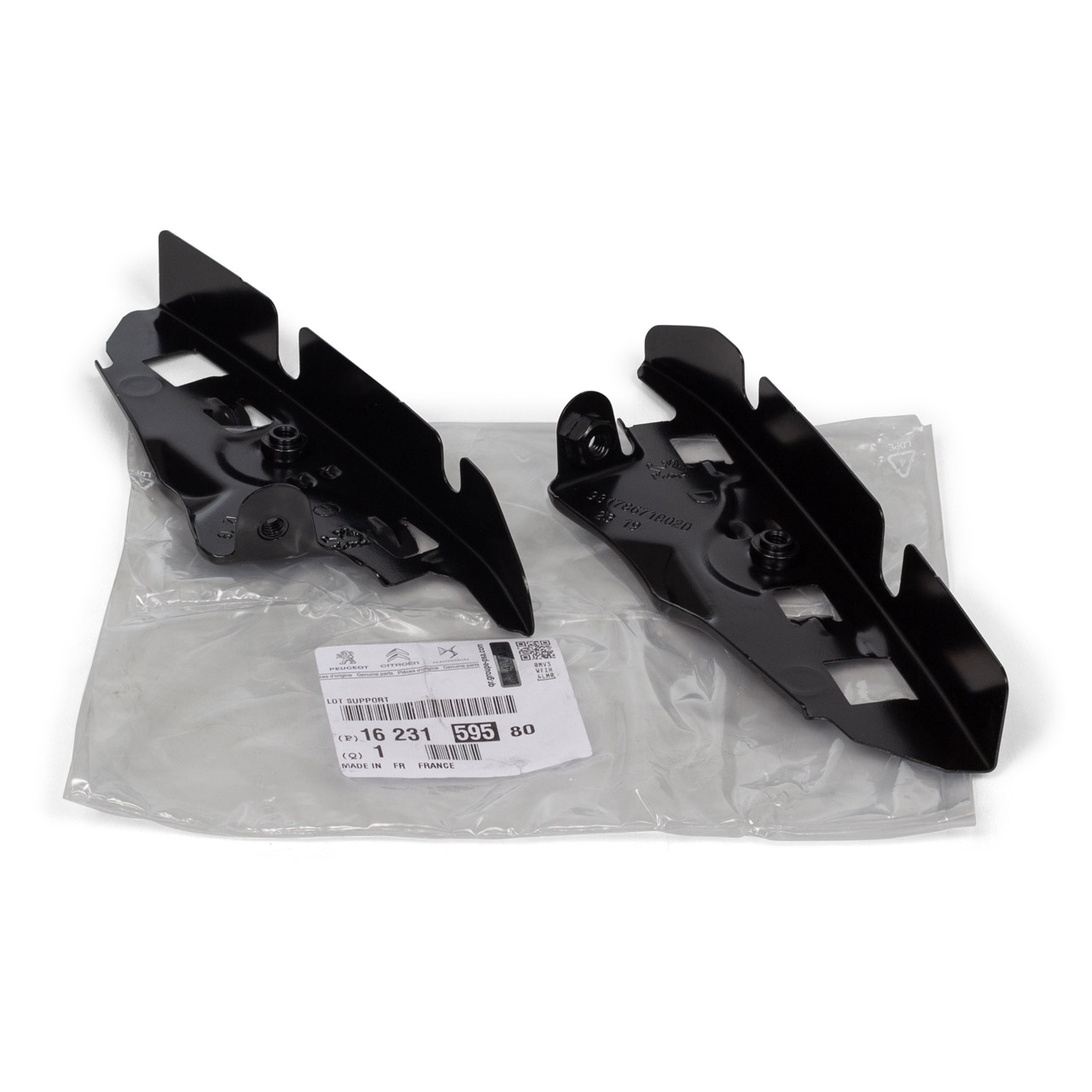 ORIGINAL Peugeot bumper bracket set for 308 II / SW front 1623159580