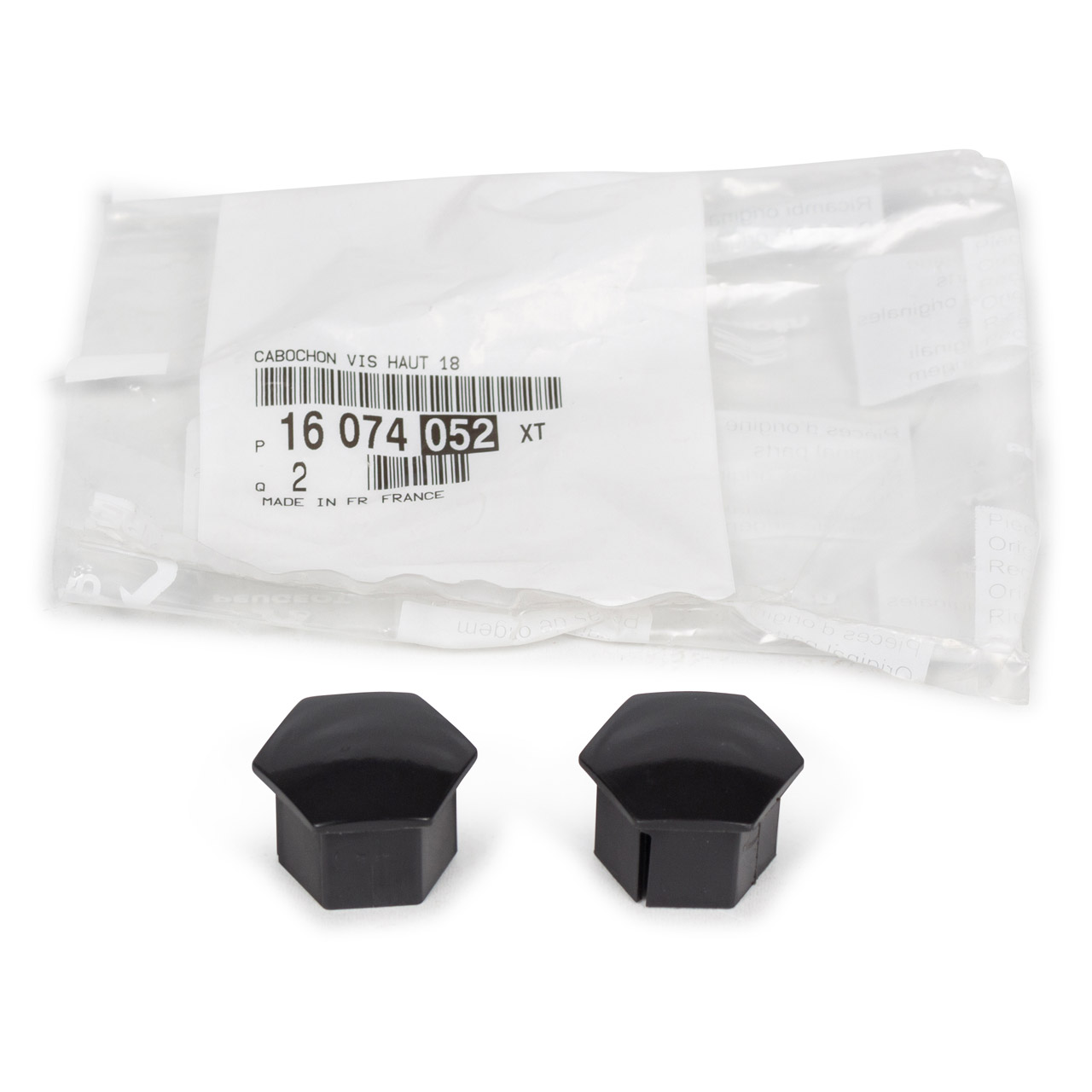 2x ORIGINAL PSA wheel bolt cover cap for wheel bolts SW 18 16074052XT