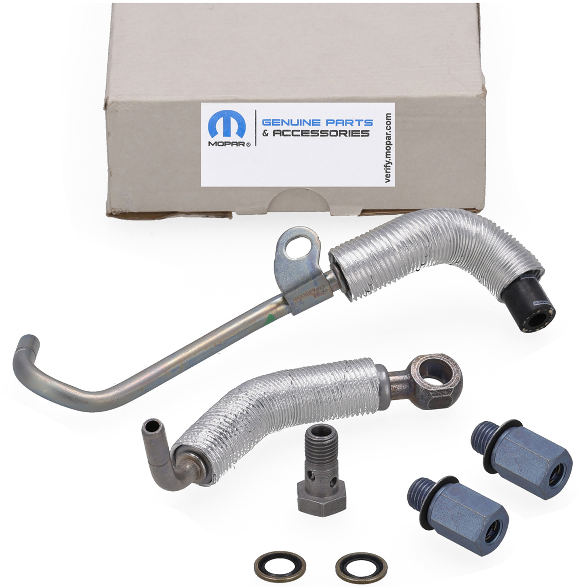 ORIGINAL Opel MOPAR 2x coolant pipe + 2x connector Astra J Insignia A Zafira C 1.4
