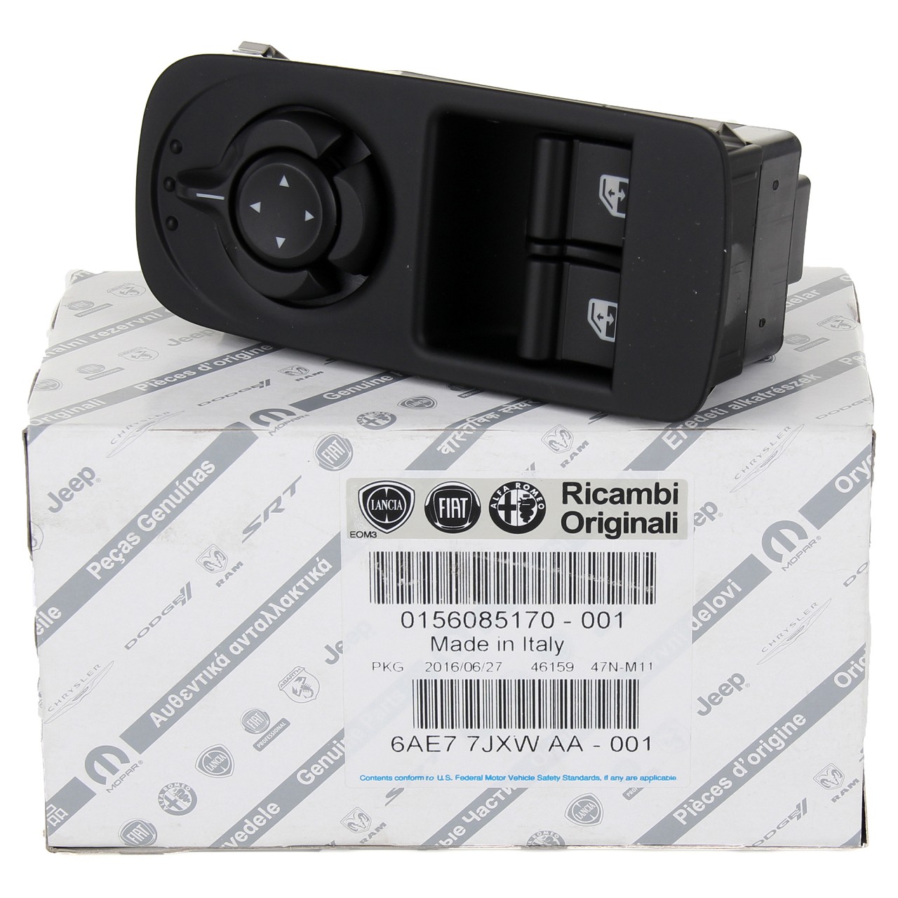 ORIGINAL Alfa Romeo switch window regulator MITO (955) front left 156085170