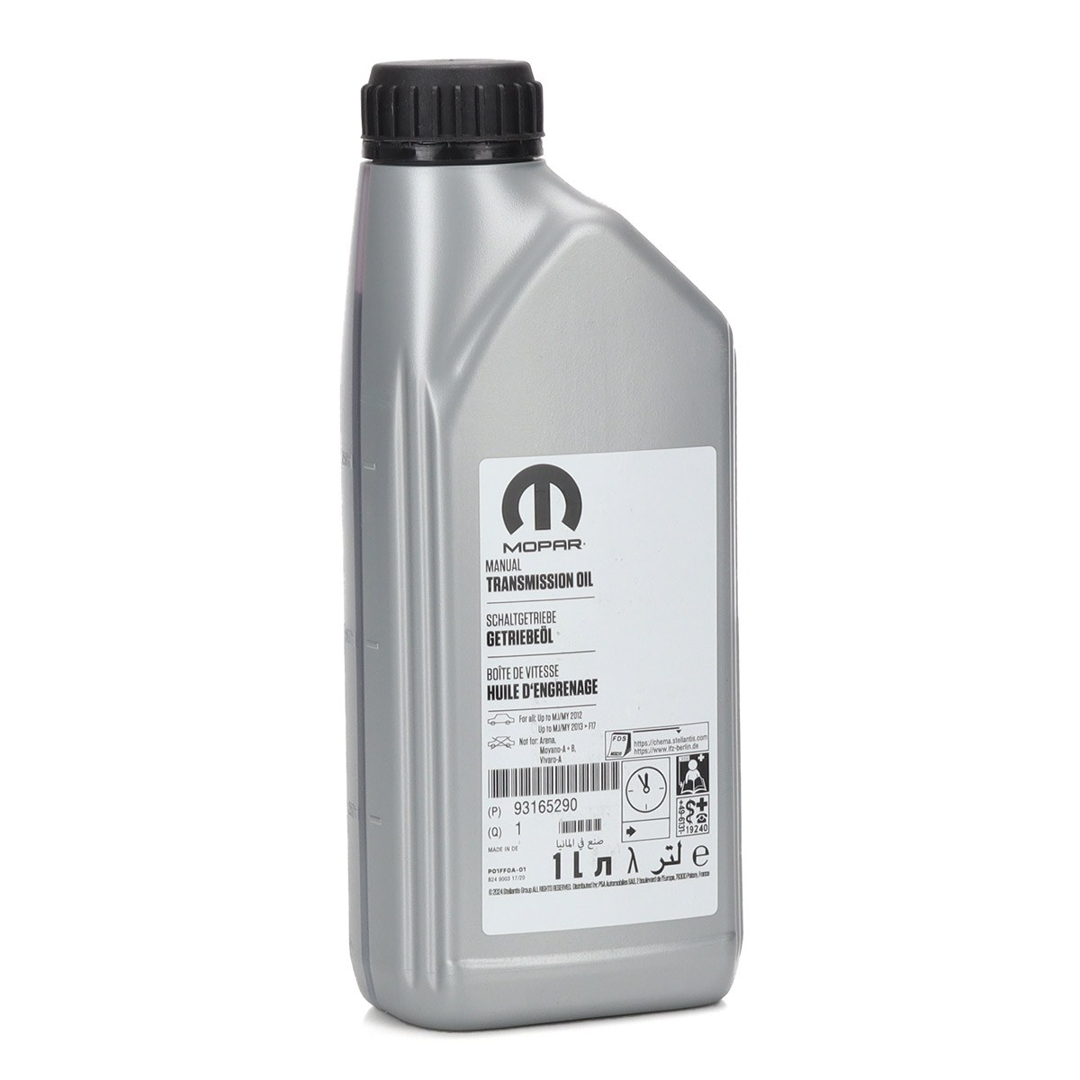 1L 1 Liter ORIGINAL Opel MOPAR Getriebeöl Schaltgetriebeöl P01FF0A-00 1940182 / 93165290