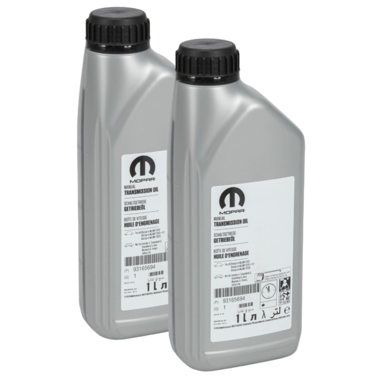 2L 2 Liter ORIGINAL Opel MOPAR Schaltgetriebe&ouml;l Getriebe&ouml;l &Ouml;L SAE 75W80 93165694