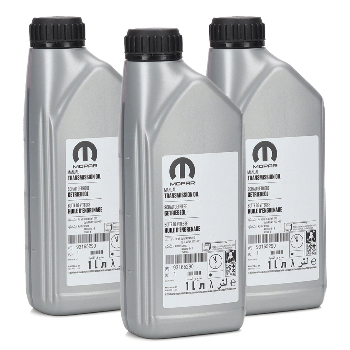 3L 3 Liter ORIGINAL Opel MOPAR Getriebeöl Schaltgetriebeöl P01FF0A-00 1940182 / 93165290