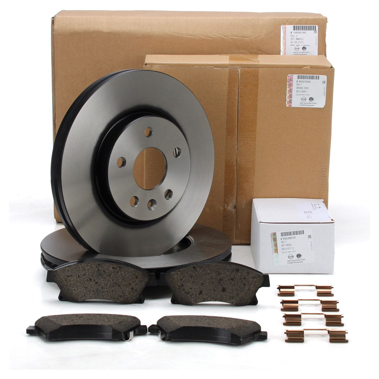 ORIGINAL PSA Opel brake discs + pads Astra J POC J67 front 1680581980