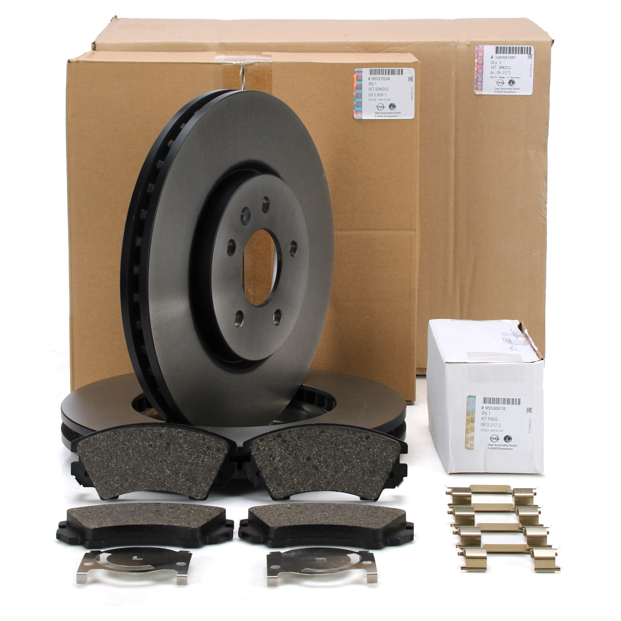 ORIGINAL PSA Opel brake discs + pads Zafira Tourer C front 1680582480