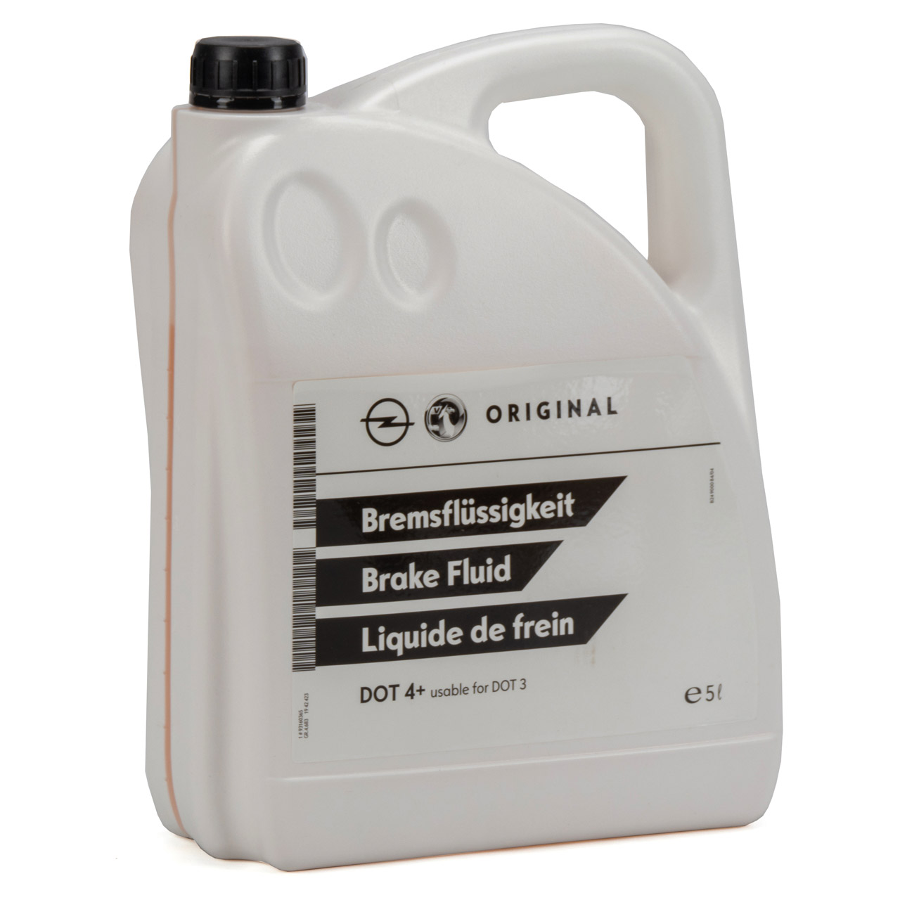 5L 5 liters ORIGINAL GM Opel brake fluid DOT4+ 93160365 / 1942423