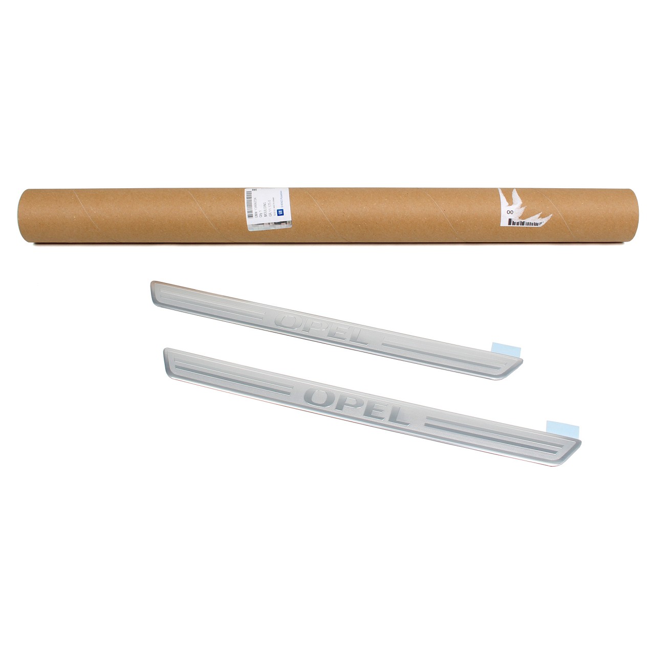 ORIGINAL Opel door sill set, aluminum look, FRONT 13466724 ASTRA K INSIGNIA B