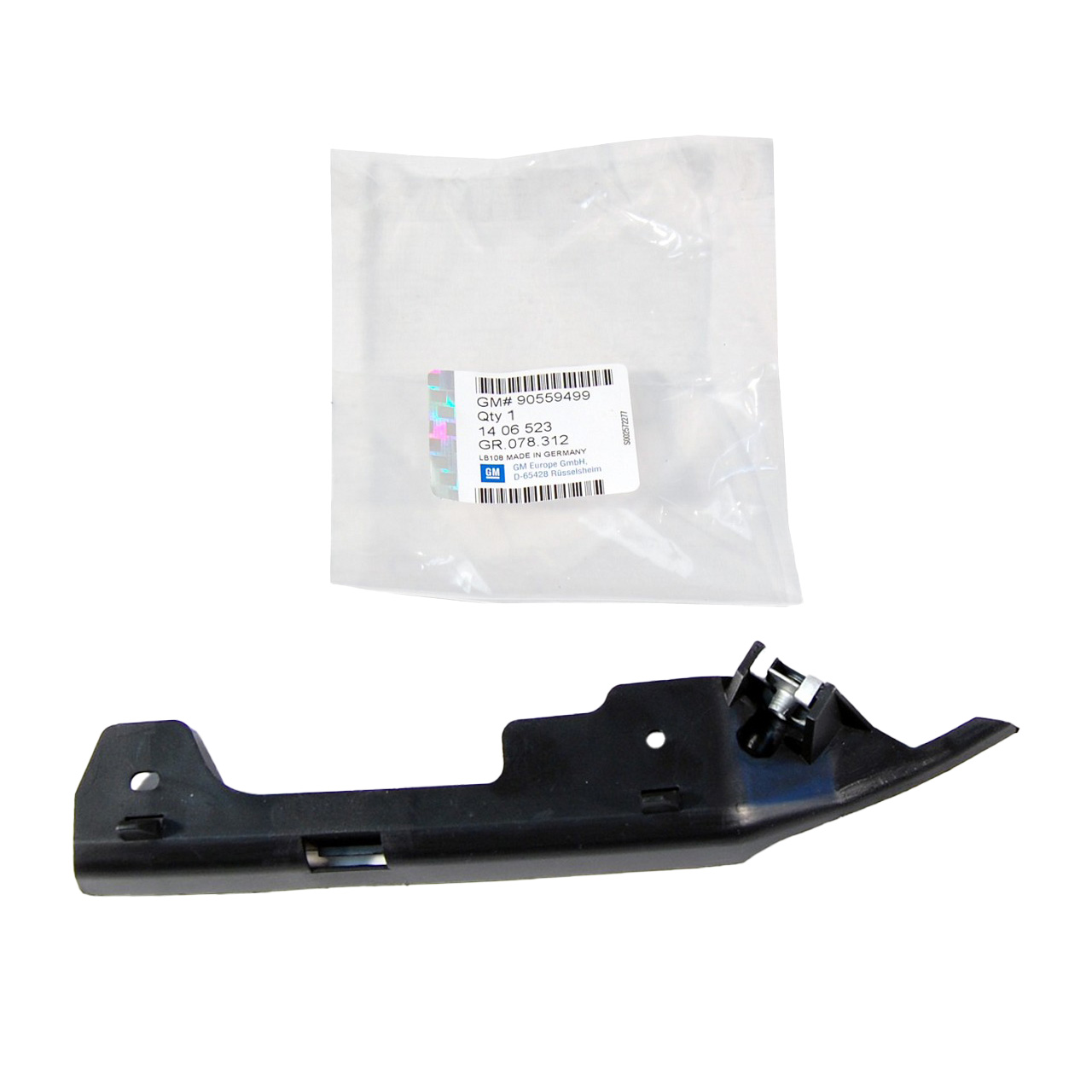 ORIGINAL GM Opel bumper bracket guide rail Astra G front left 90559499