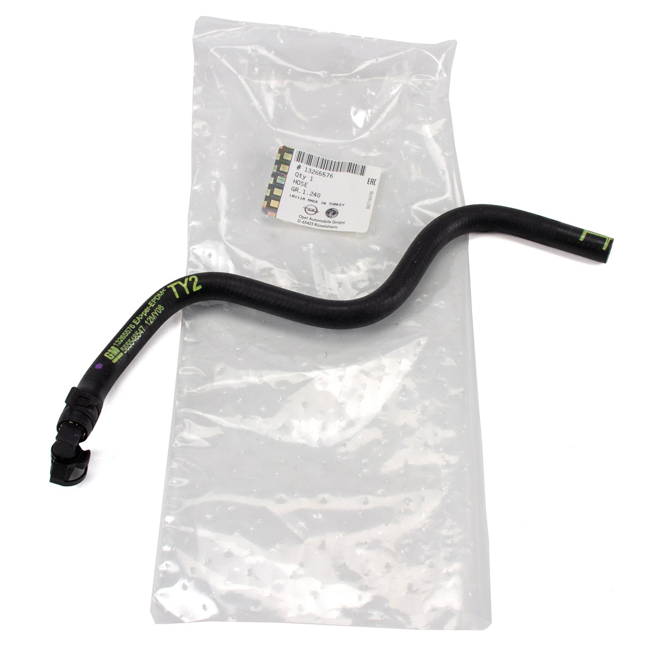 ORIGINAL GM Opel Radiator Hose Water Hose MERIVA B 1.4 120/140 hp 13265576