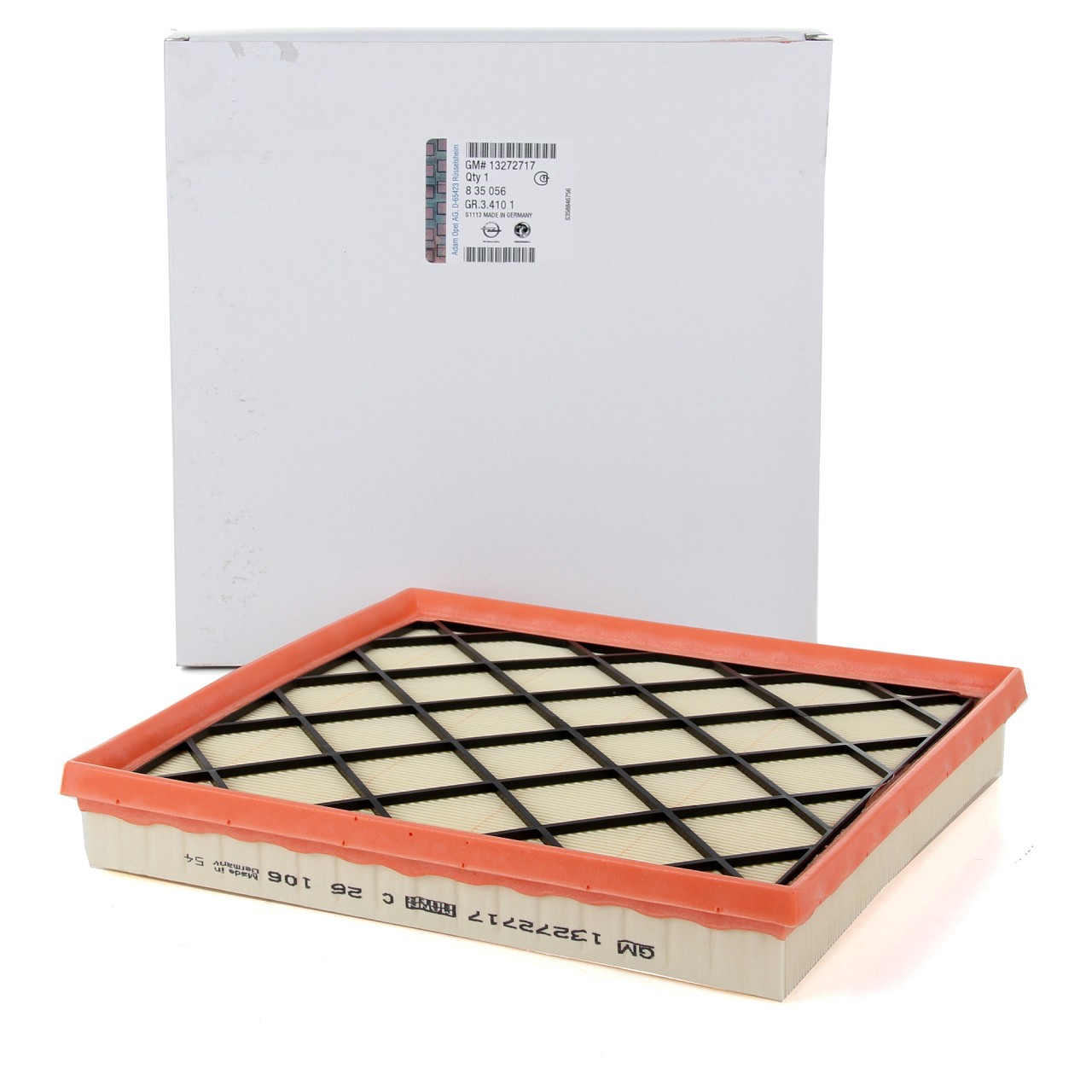 ORIGINAL GM Opel air filter Engine air filter ASTRA J 1.4 1.6 87-116 hp 13272717