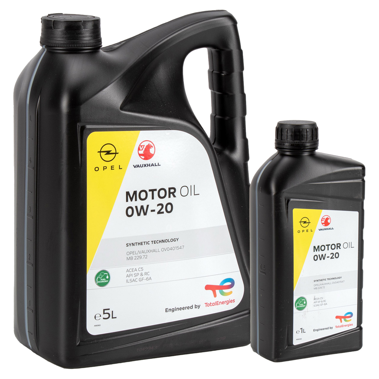 6L 6 liters ORIGINAL Opel engine oil 0W-20 ACEA C5 API SP/RC OV0401547