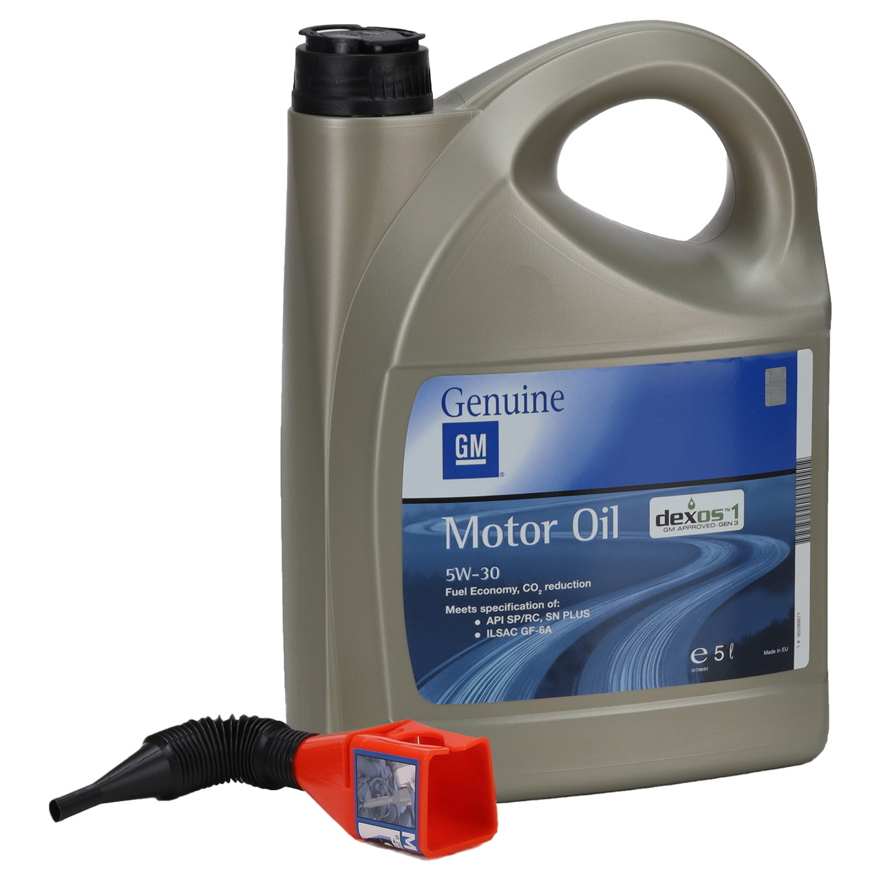 5L 5 liters ORIGINAL GM Opel 5W-30 DEXOS1 Gen3 LONGLIFE engine oil Oil + funnel