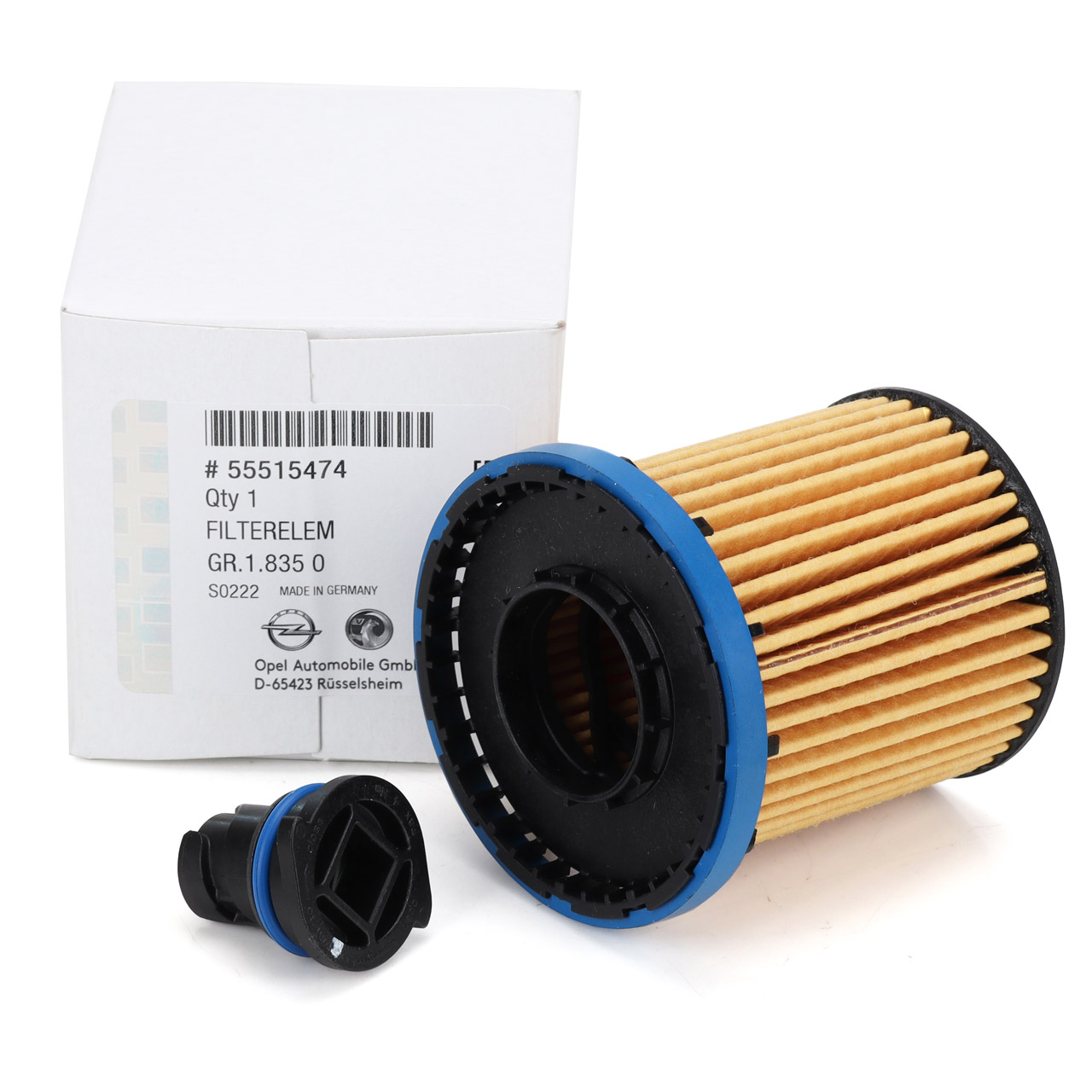 ORIGINAL GM Opel oil filter + screw Astra K Insignia B 1.5 CRDi/CDTi 105/122 hp