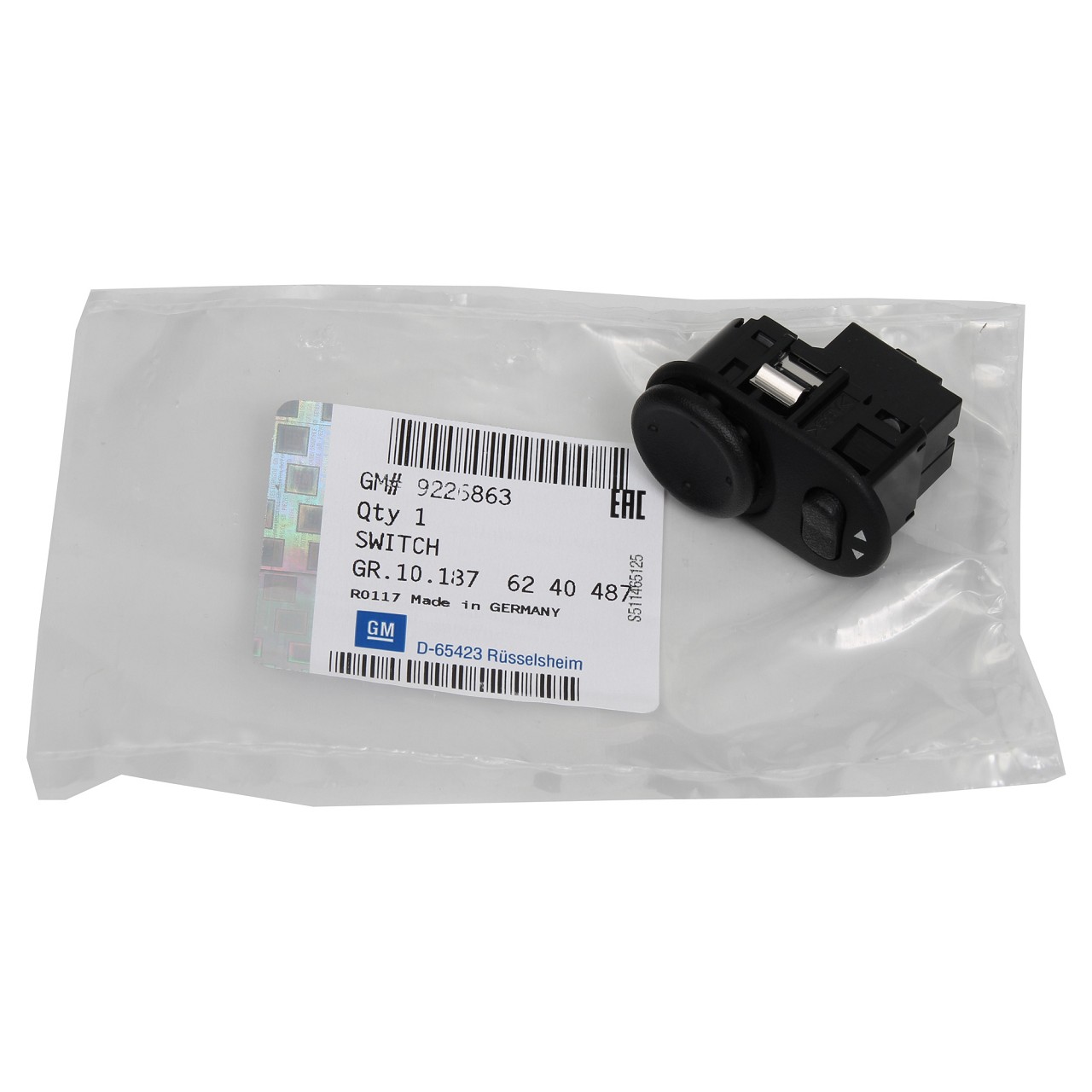 Original GM OPEL mirror adjustment switch ASTRA G ZAFIRA A 6240487 9226863