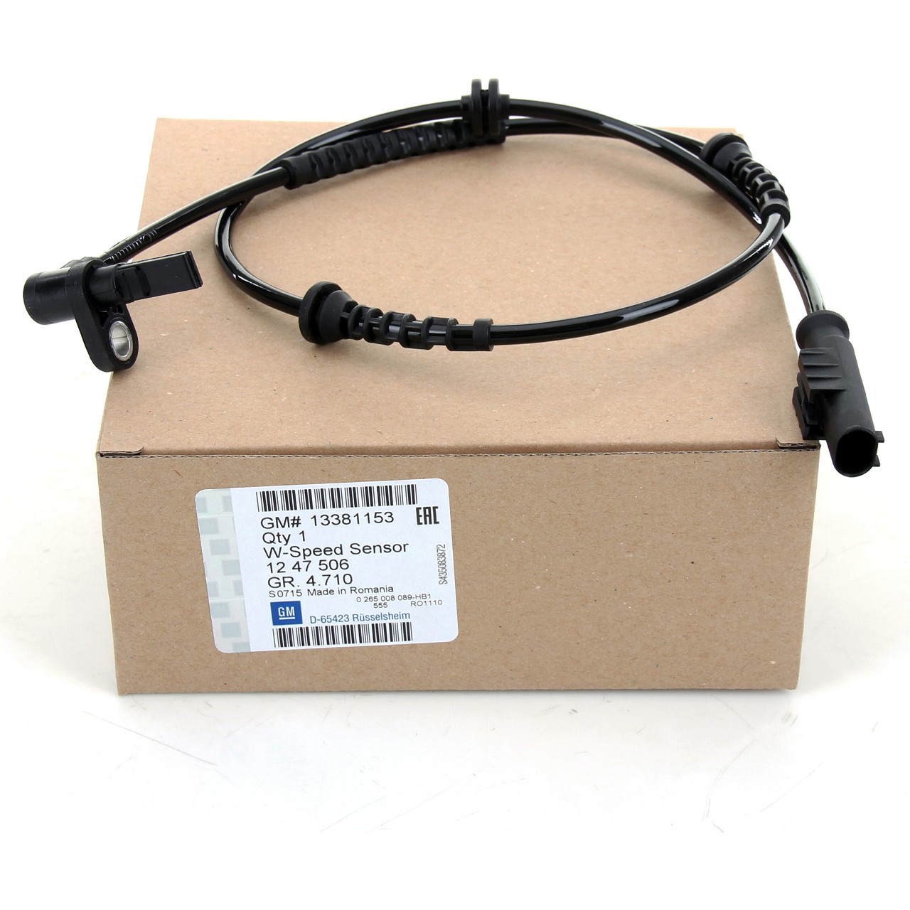 ORIGINAL GM Opel ABS sensor wheel speed Adam Corsa D E front 13381153