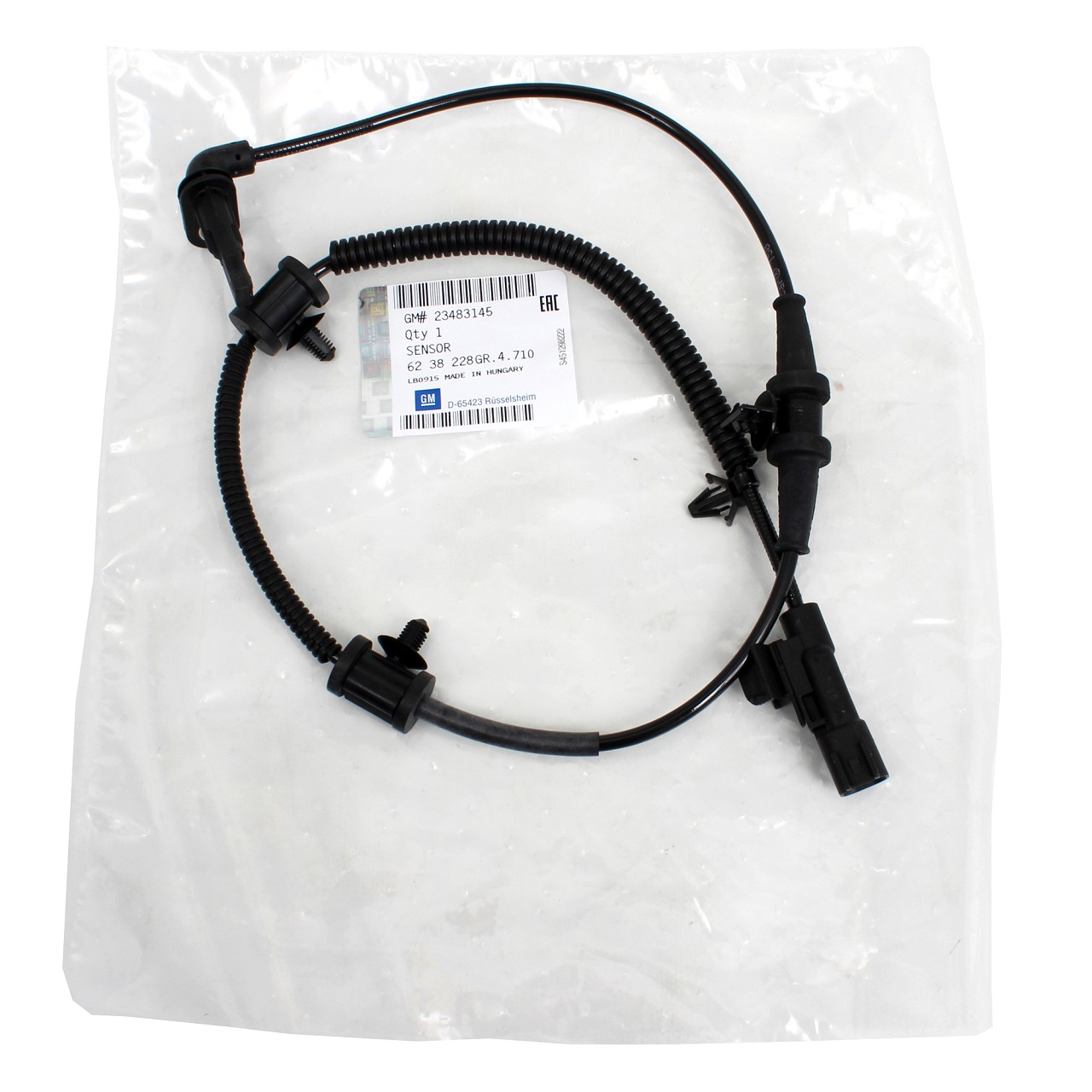 ORIGINAL GM Opel ABS sensor wheel speed INSIGNIA A without FlexRide front 6238228