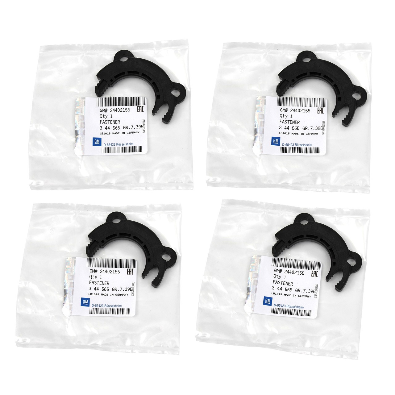 4x ORIGINAL Opel Klammer Sicherung Sto&szlig;d&auml;mpfer Domlager Astra Zafira vorne 24402155