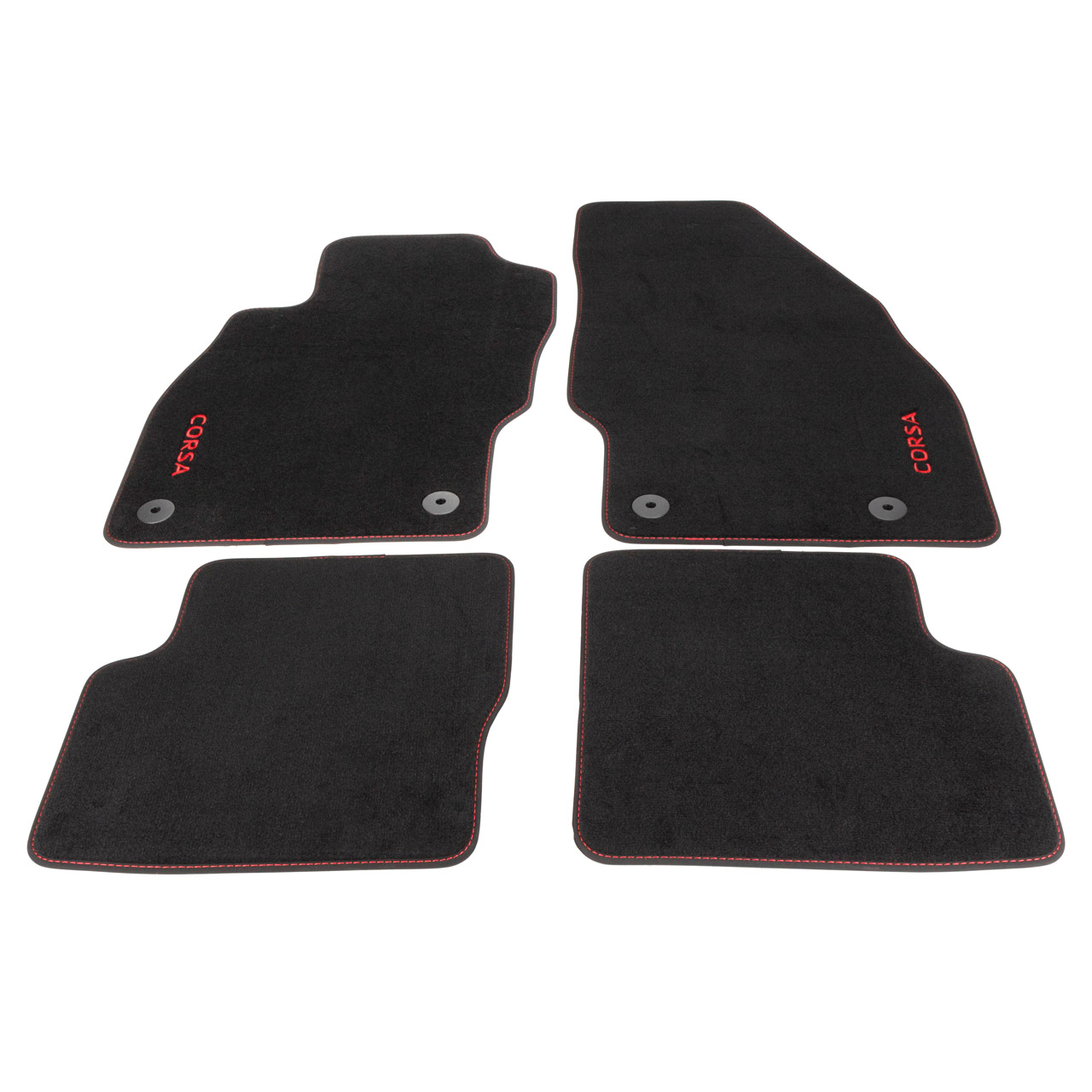 ORIGINAL GM Opel textile mats Floor mats Car mats Set RED Corsa E 39229281