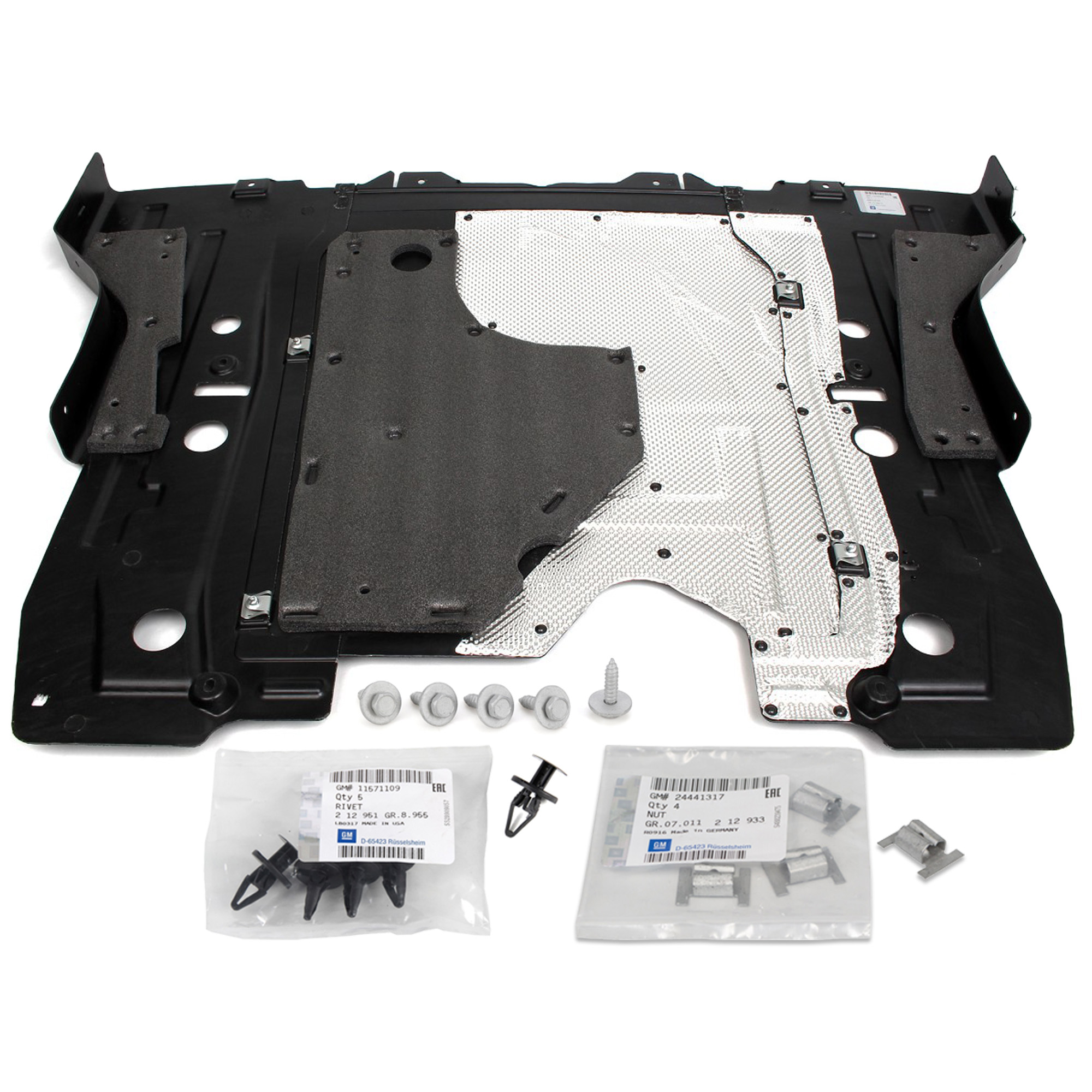 ORIGINAL GM Opel Unterbodenschutz + Zubeh&ouml;r Set Astra J Insignia A Zafira C vorne unten