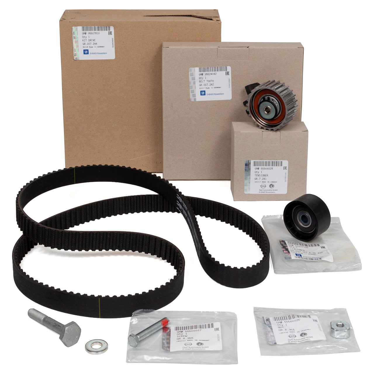 ORIGINAL Opel timing belt kit ASTRA INSIGNIA SIGNUM VECTRA ZAFIRA CDTI 95507810