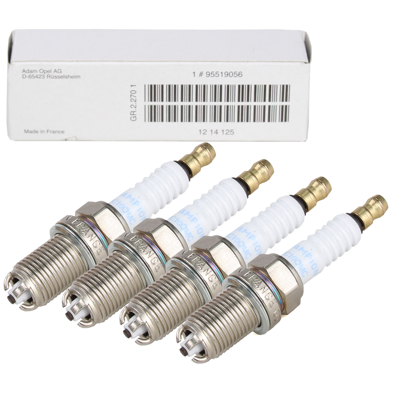 4x ORIGINAL Opel spark plug Agila Astra Corsa Vectra Zafira 1.2-2.2 95519056