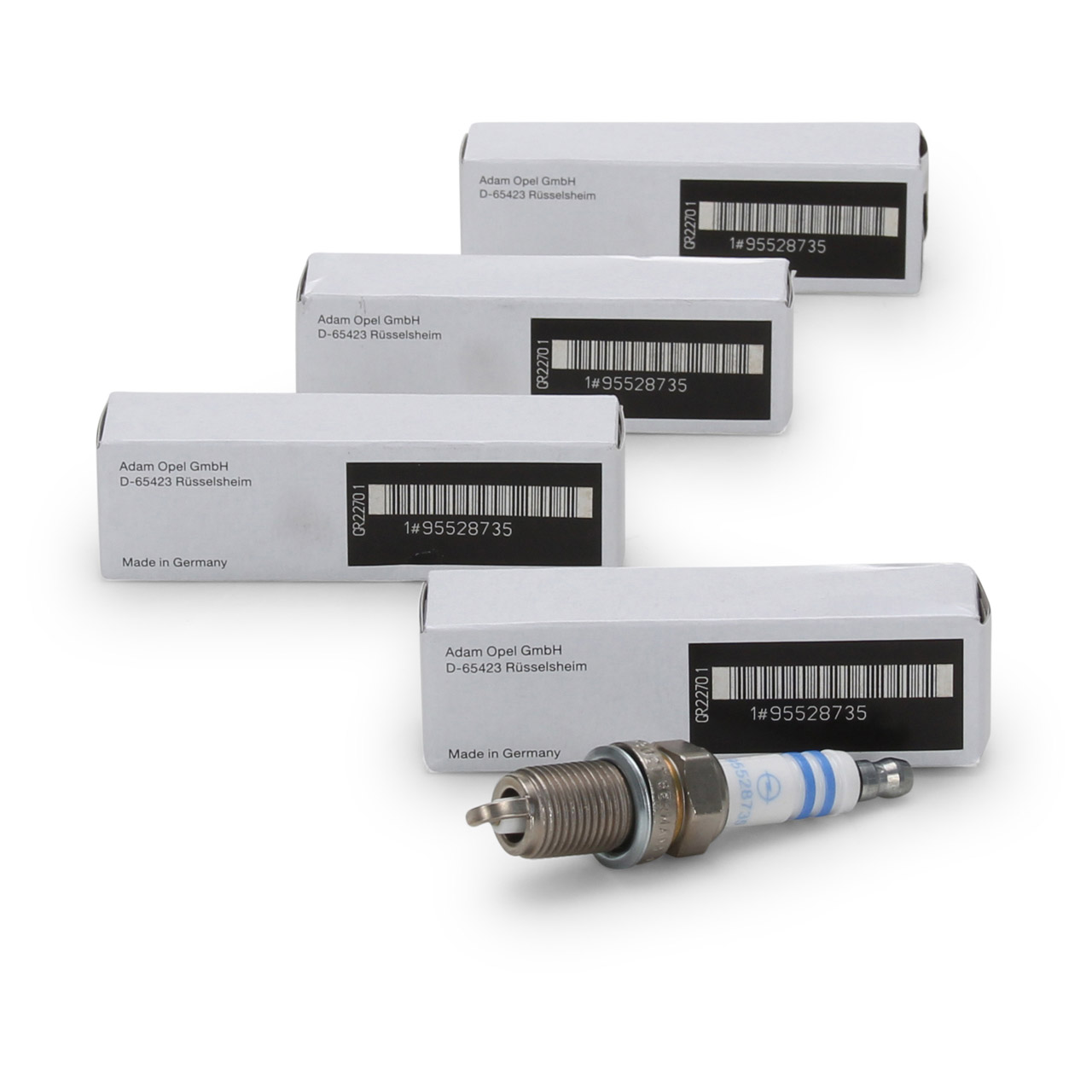 4x ORIGINAL GM Opel spark plug Astra J Corsa D E Insignia A Zafira B C 1.2 1.4 95528735
