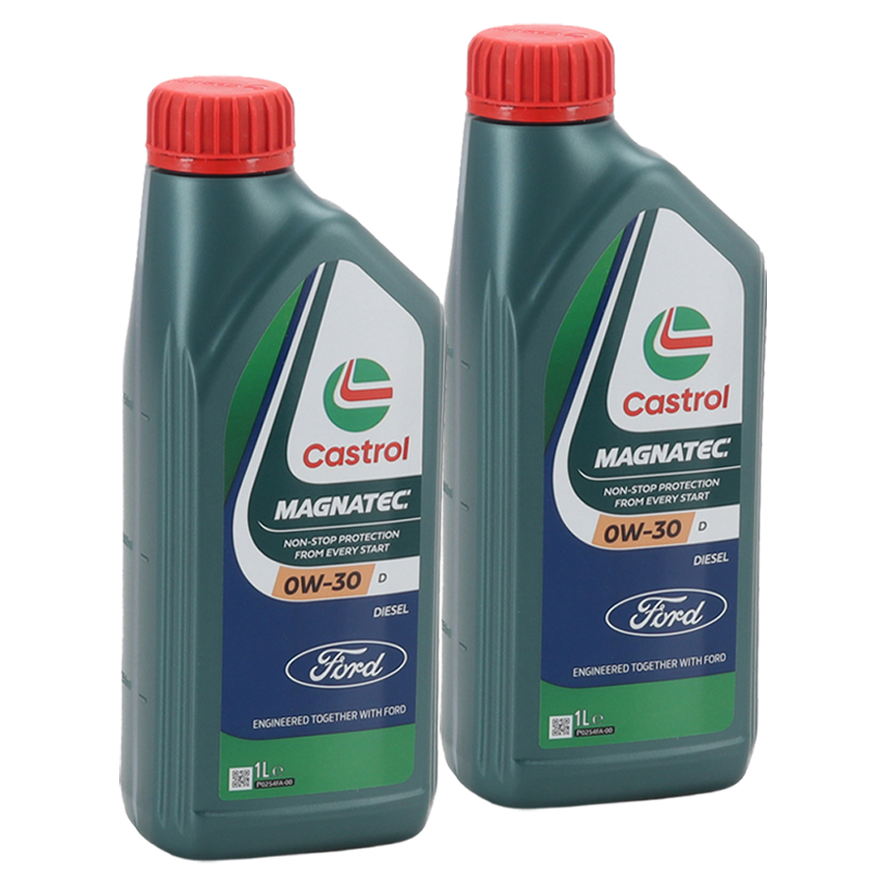 2L 2 liters ORIGINAL Ford CASTROL MAGNATEC 0W-30 D engine oil Oil WSS-M2C950-A 15F60B