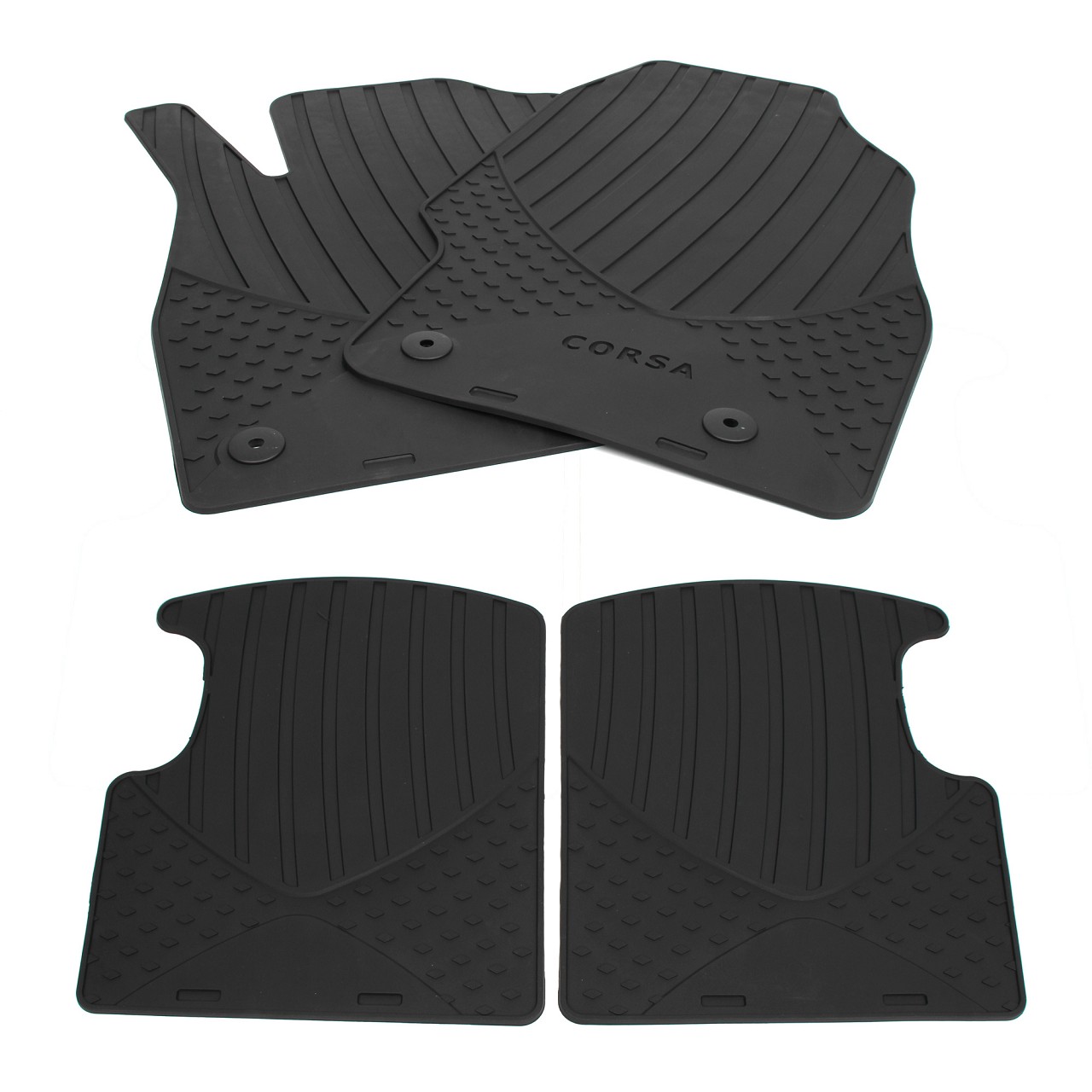 ORIGINAL GM Opel rubber mats Car mats Set CORSA D E 4 pcs