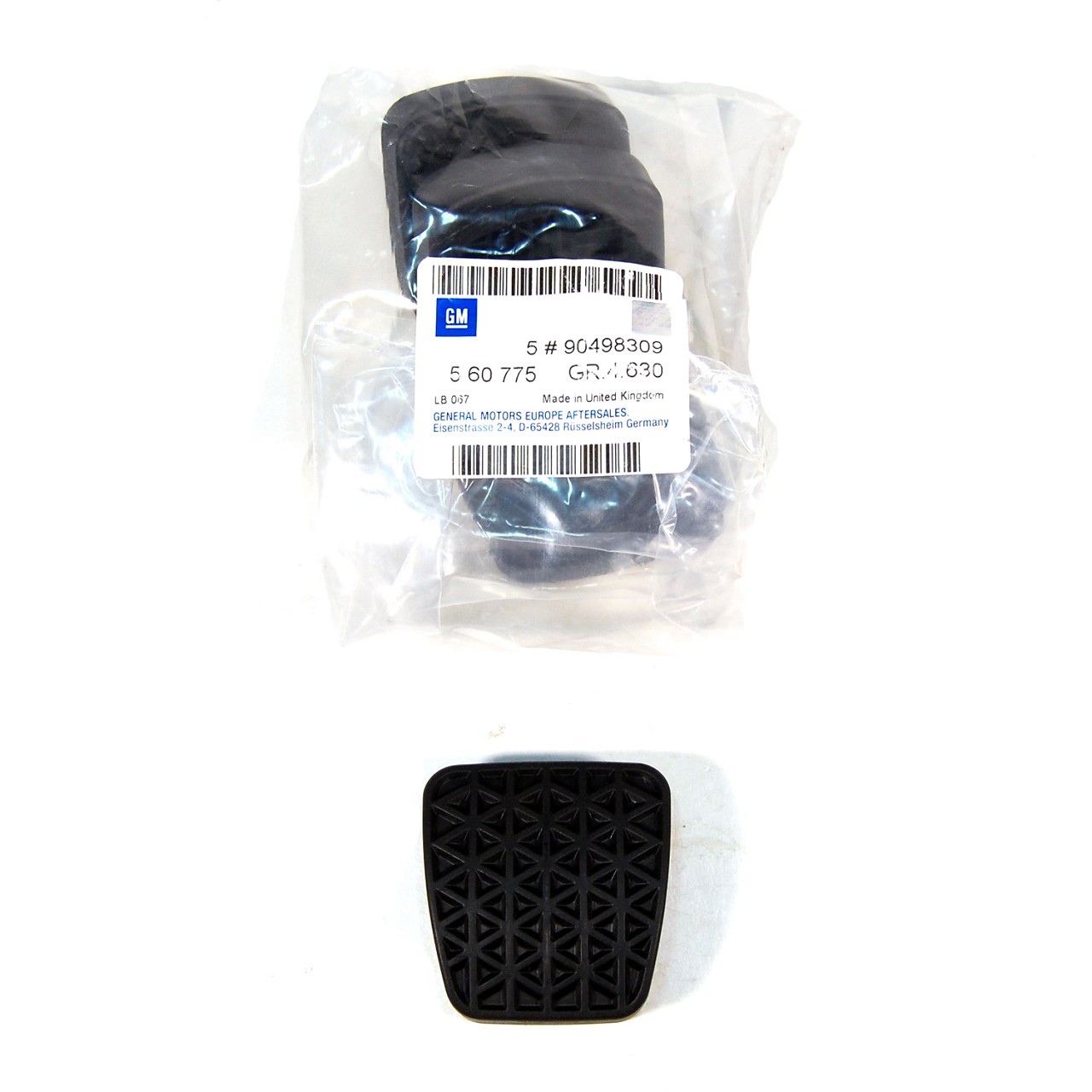 ORIGINAL GM Opel Pedal Rubber Pedal Cover Rubber Cover (2 pieces) 90498309