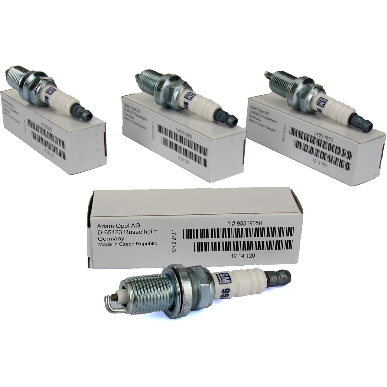 4x ORIGINAL GM Opel spark plug Astra Cosa Insignia A Vectra Zafira 1.2-2.0 95519058