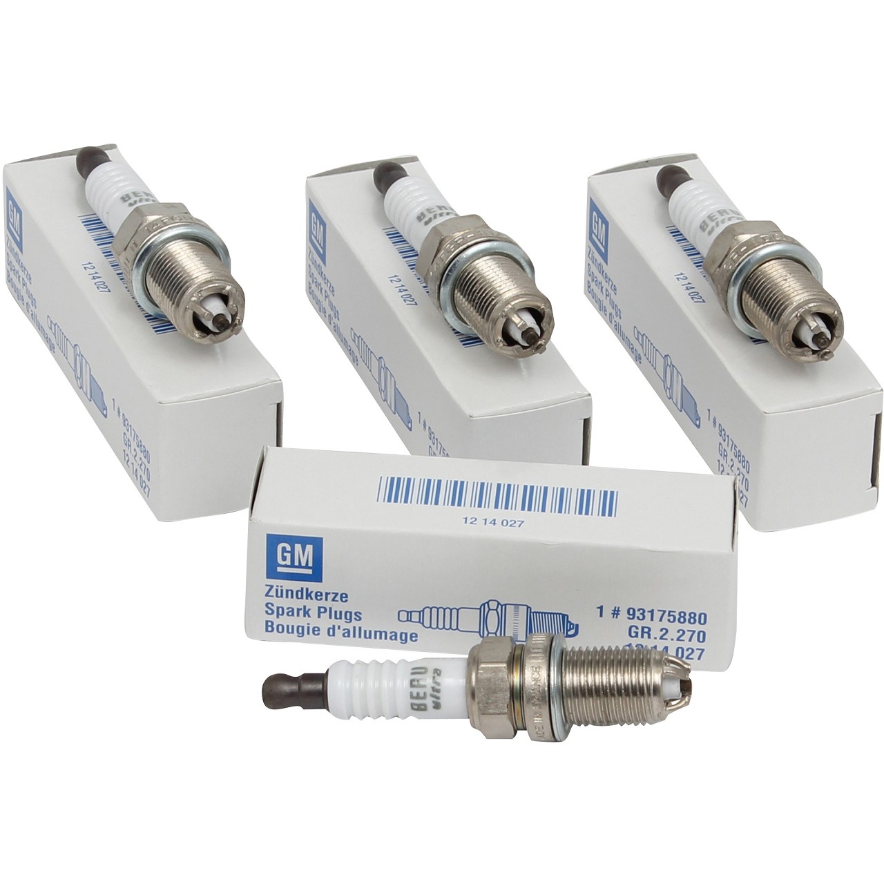 4x ORIGINAL GM Opel Z&uuml;ndkerze Astra F G Corsa A B Signum Vectra B C Zafira 1.2-2.2 1214027