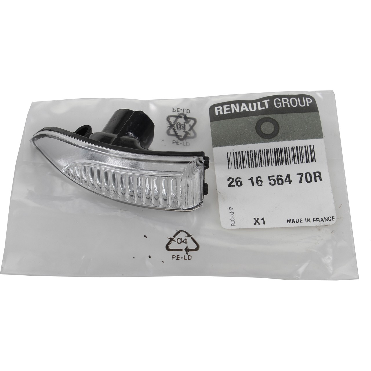 ORIGINAL Renault outer mirror lens with indicator MEGANE III left 261656470R