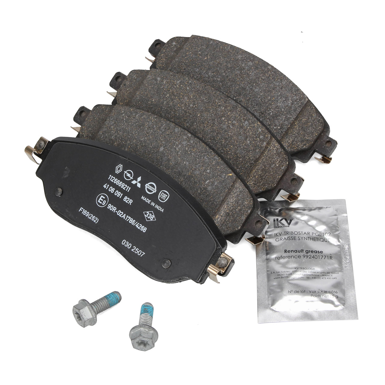 Original RENAULT Brake pads - 41 06 076 93R | myparto