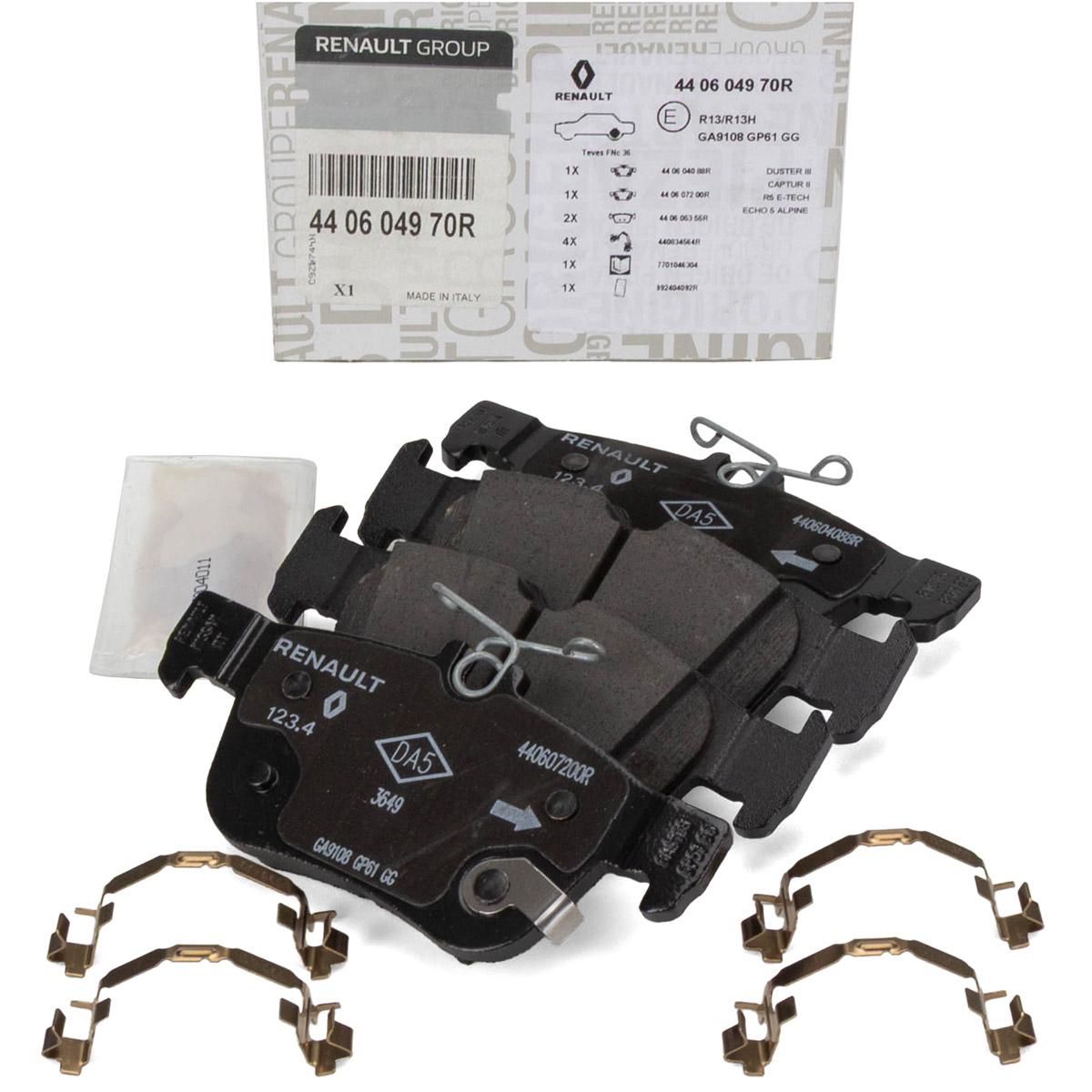 ORIGINAL Renault brake pads Brake pad set 5 E-Tech rear 440604970R