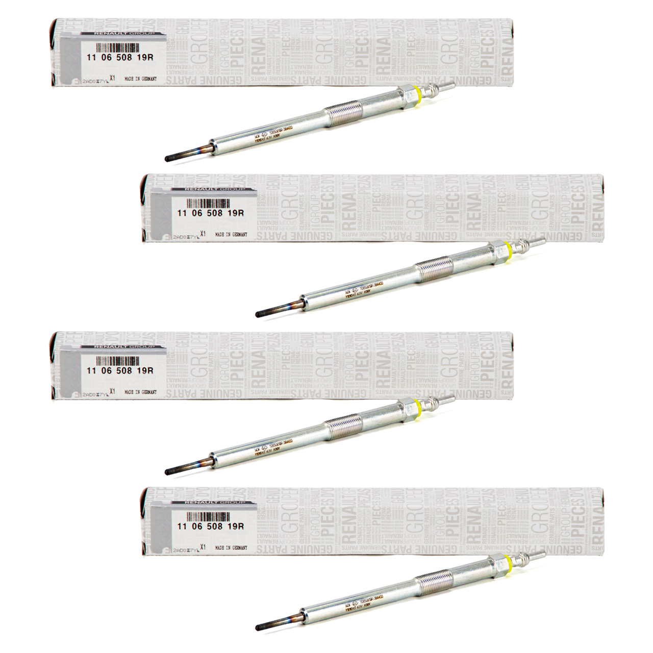 4x ORIGINAL Renault Glühkerze Trafic 2 3 Megane 3 4 Scenic 3 4 110650819R