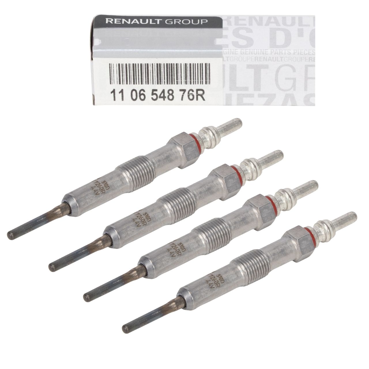4x ORIGINAL Renault glow plug Clio Kangoo Laguna Scenic Twingo 1.5 dCi 110654876R