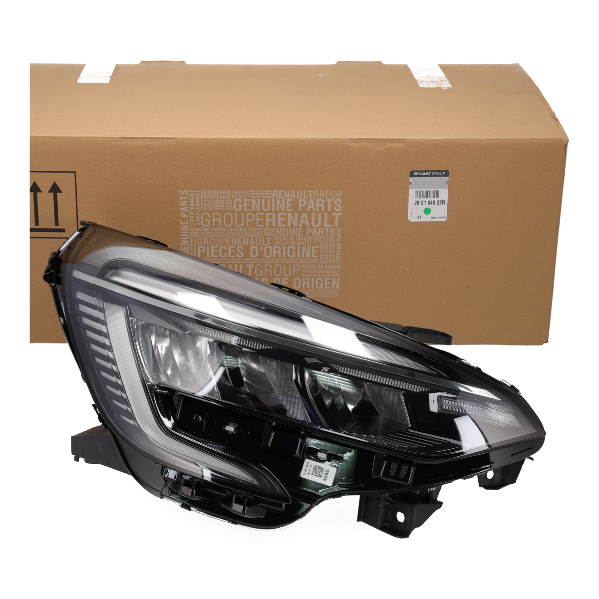 ORIGINAL Renault LED headlight Clio 5 up to model year 06.2023 right 260104922R