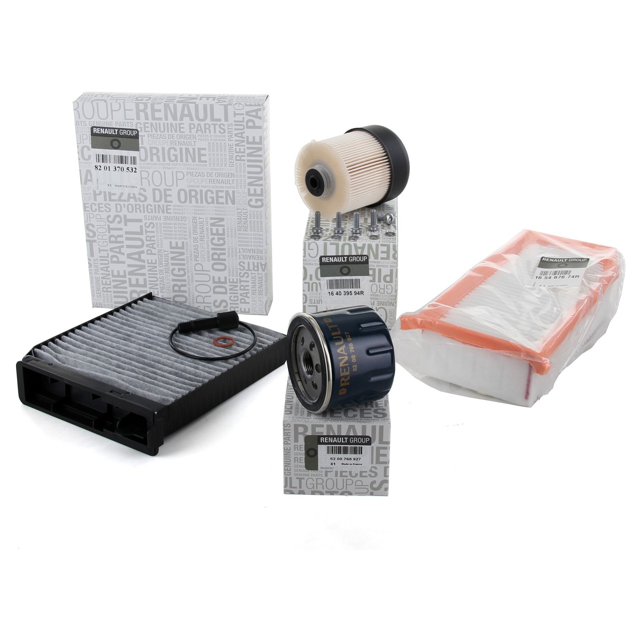 ORIGINAL Dacia filter set filter package Duster (HS_) 1.5 dCi 90-110 hp from 11/2014