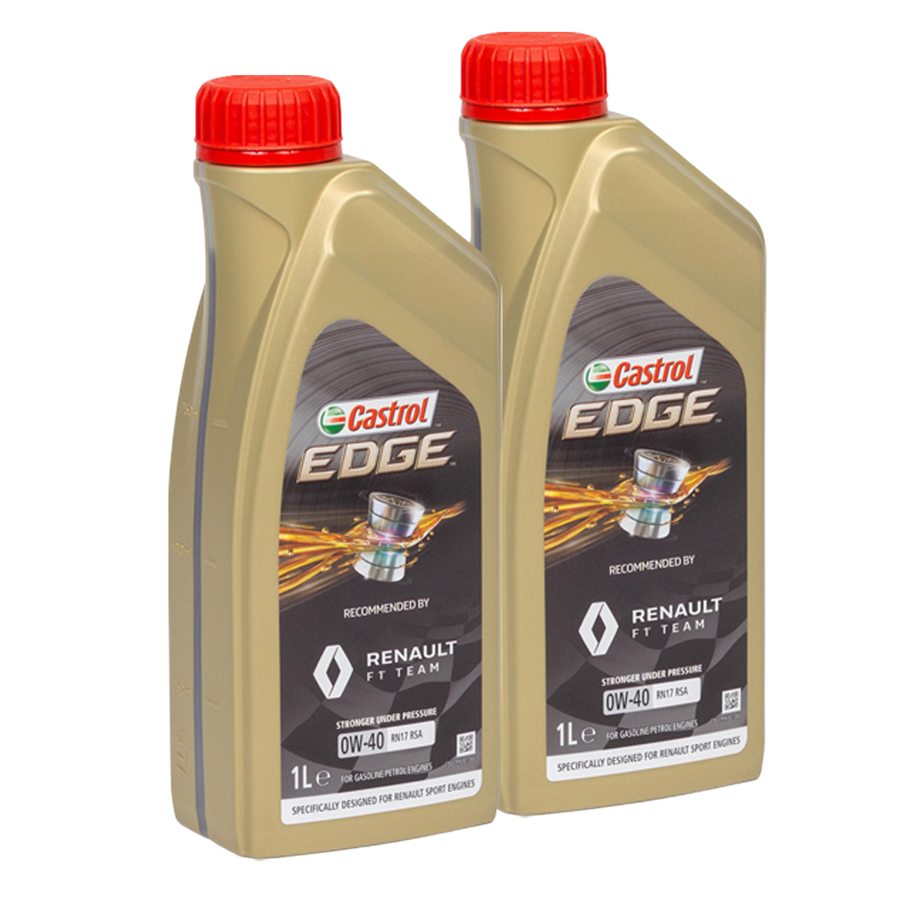 2L 2 Liter ORIGINAL Renault CASTROL EDGE 0W40 Motor&ouml;l &Ouml;l RN17RSA 7711943668