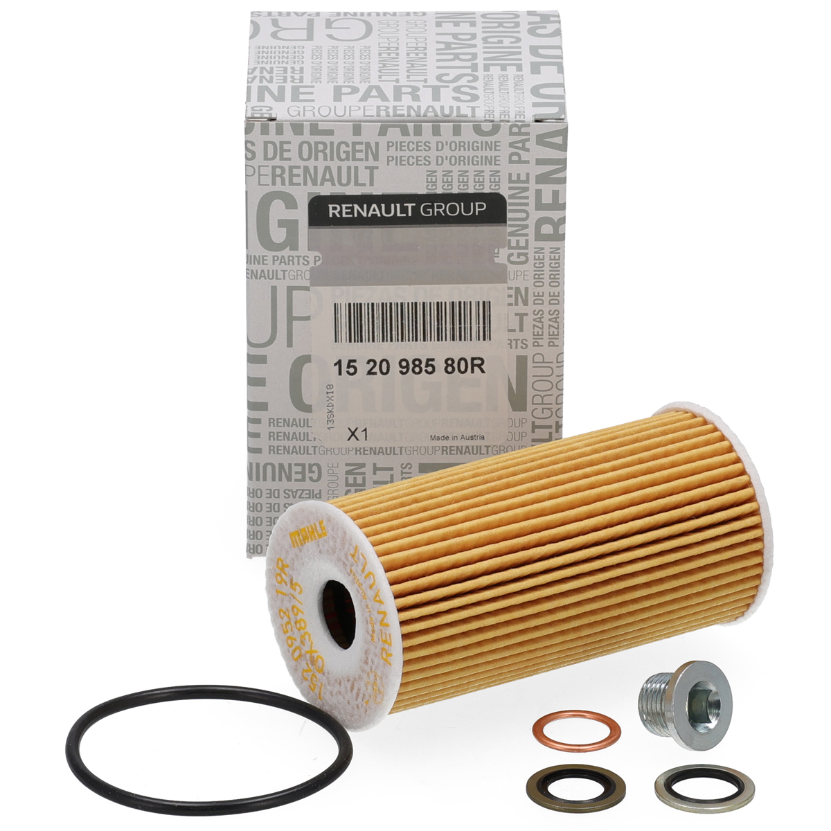 ORIGINAL RENAULT Oil filter + screw Koleos 1 2 Master 3 Megane 3 4 Scenic 3 4 Trafic 3
