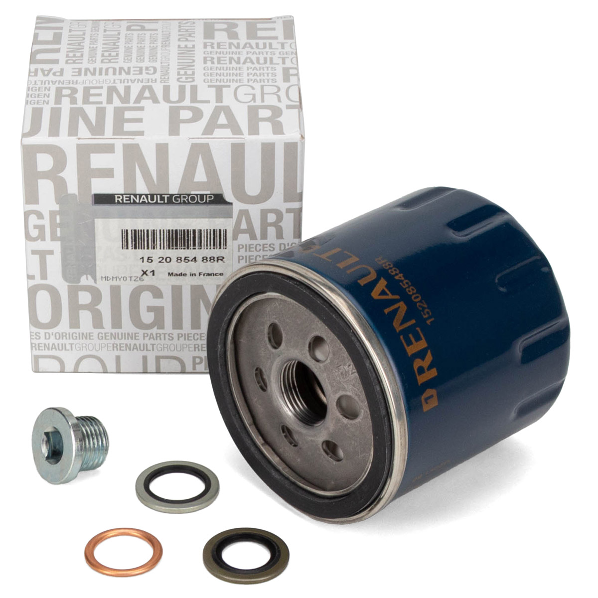 ORIGINAL RENAULT &Ouml;lfilter + Schraube Clio 4 Kadjar Kangoo Megane 3 4 Scenic 3 4 1.5 dCi