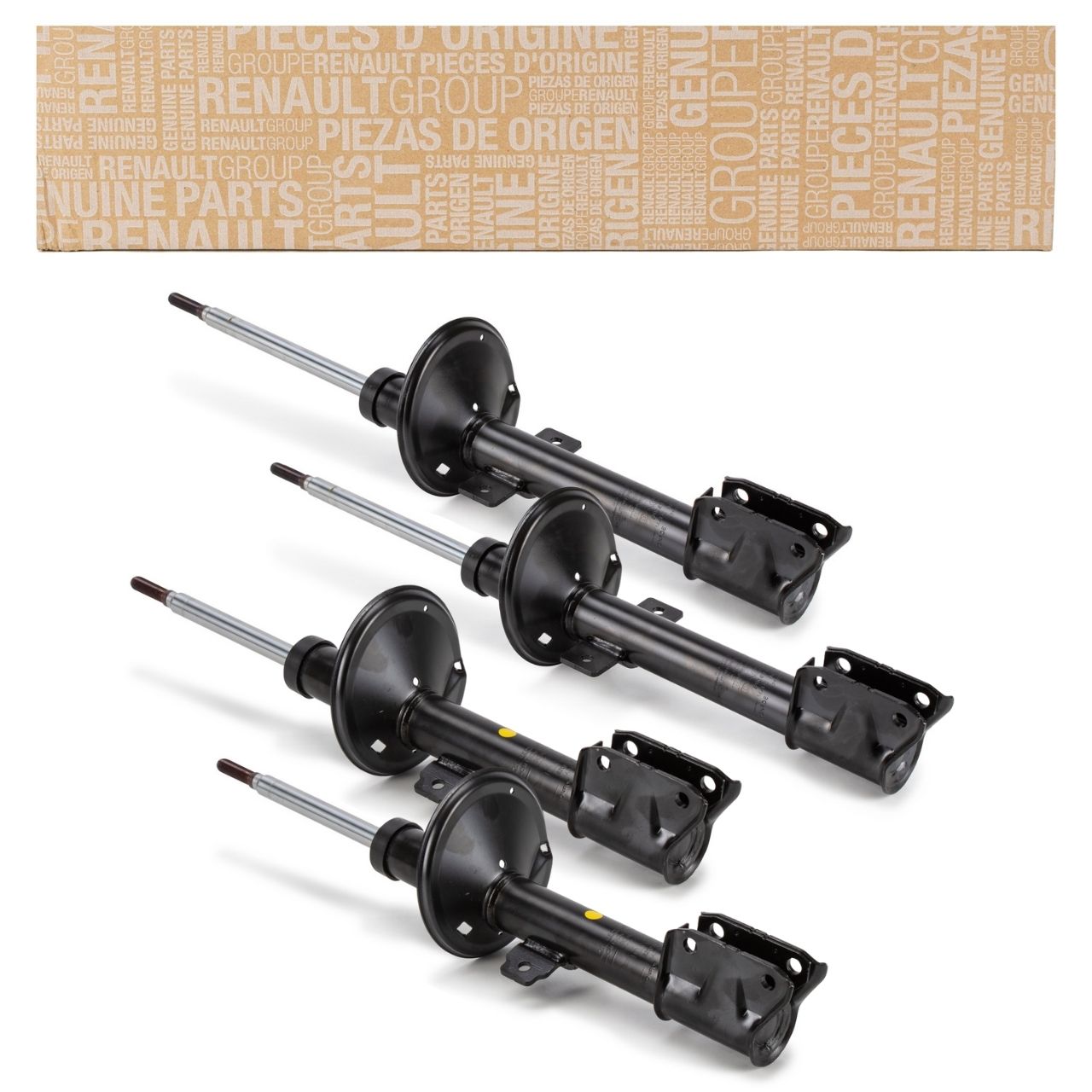 4x ORIGINAL Renault shock absorbers, suspension dampers, gas dampers, Duster HS HM, front + rear